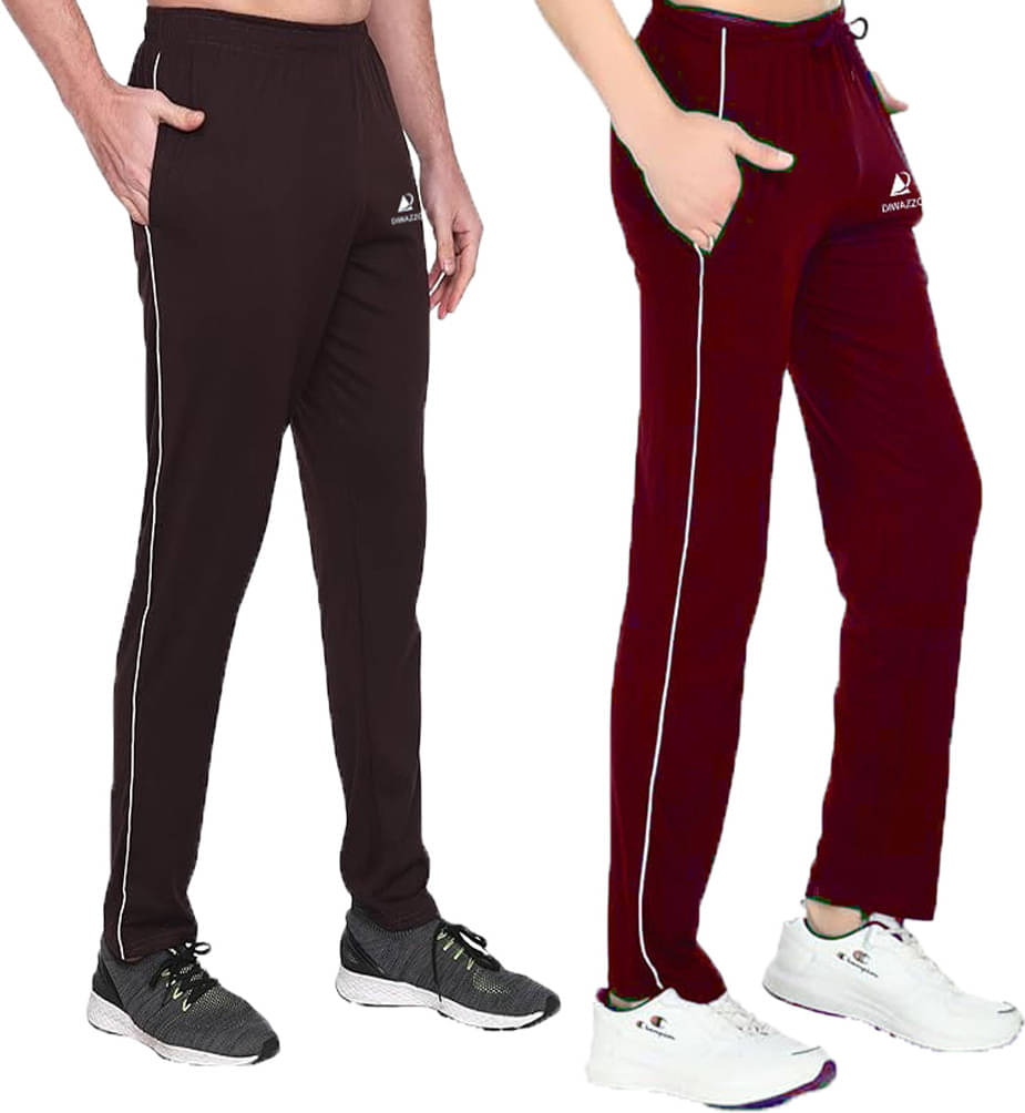     			Diwazzo Multicolor Cotton Men's Trackpants ( Pack of 2 )