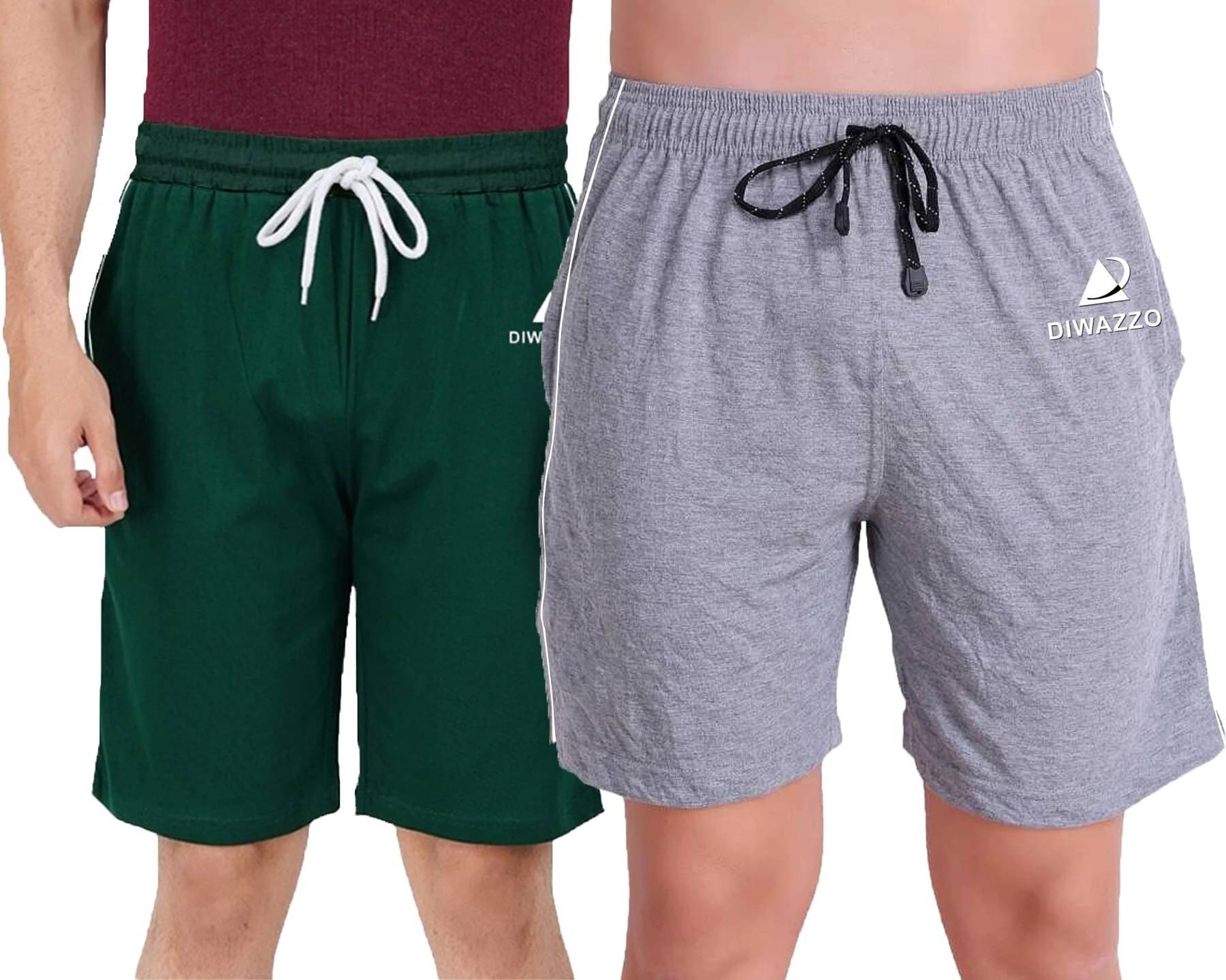 Diwazzo Multicolor Cotton Men's Shorts ( Pack of 2 )     			Diwazzo Multicolor Cotton Men's Shorts ( Pack of 2 )