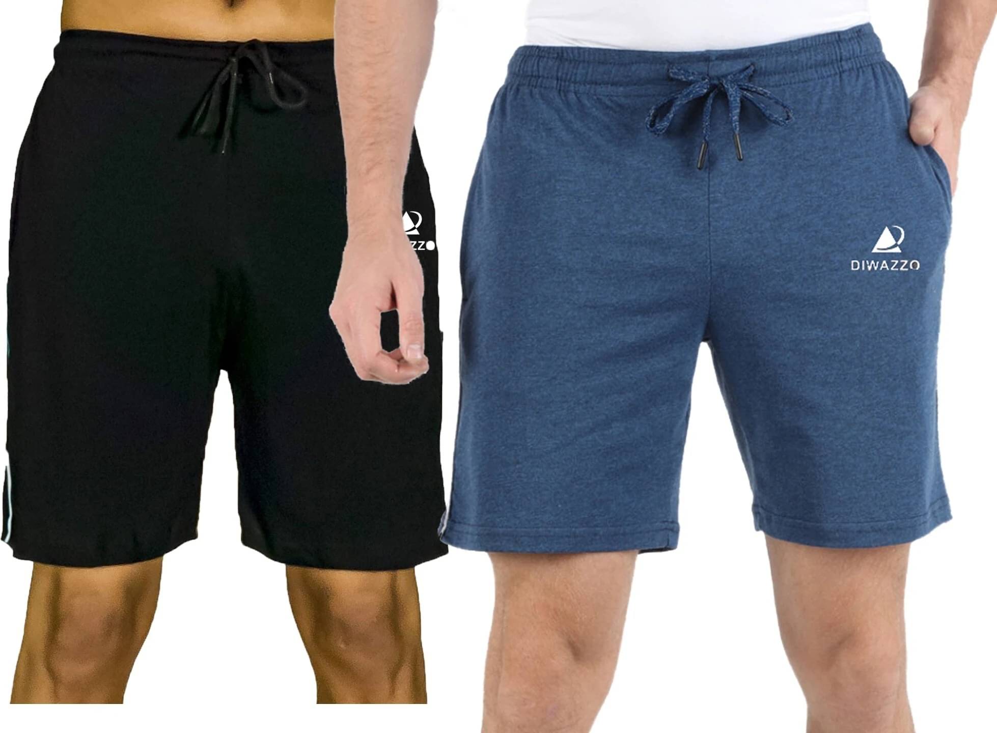     			Diwazzo Multicolor Cotton Men's Shorts ( Pack of 2 )