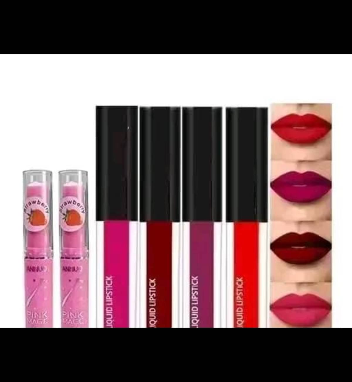     			Generic Multi,Red Matte Long Lasting Liquid Lipstick ( Pack of 6 )