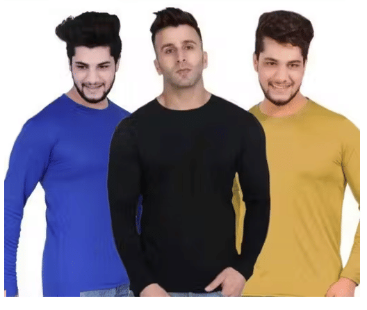 Kashi Enterprises Men Polyester Regular Fit Solid T-Shirt ( Multicolor ) Kashi Enterprises Men Polyester Regular Fit Solid T-Shirt ( Multicolor )