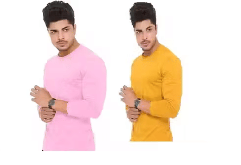 Kashi Enterprises Men Polyester Regular Fit Solid T-Shirt ( Multicolor ) Kashi Enterprises Men Polyester Regular Fit Solid T-Shirt ( Multicolor )