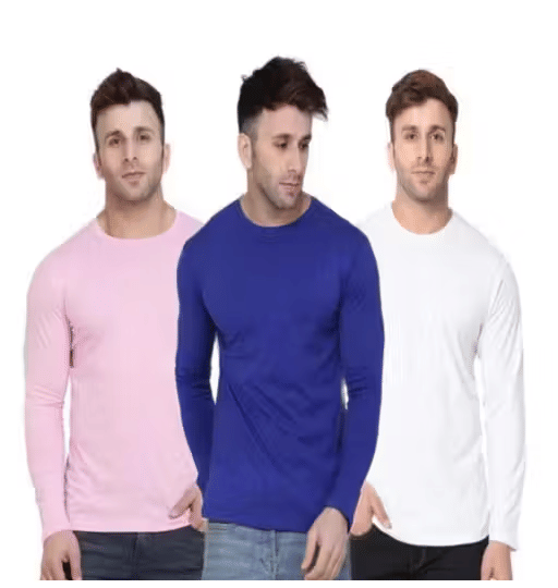 Kashi Enterprises Men Polyester Regular Fit Solid T-Shirt ( Multicolor ) Kashi Enterprises Men Polyester Regular Fit Solid T-Shirt ( Multicolor )