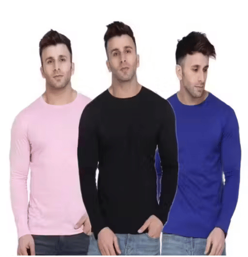     			Kashi Enterprises Men Polyester Regular Fit Solid T-Shirt ( Multicolor1 )