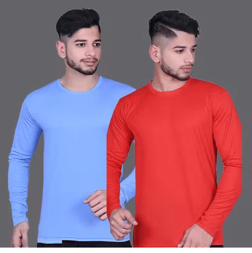 Kashi Enterprises Men Polyester Regular Fit Solid T-Shirt ( Multicolor ) Kashi Enterprises Men Polyester Regular Fit Solid T-Shirt ( Multicolor )