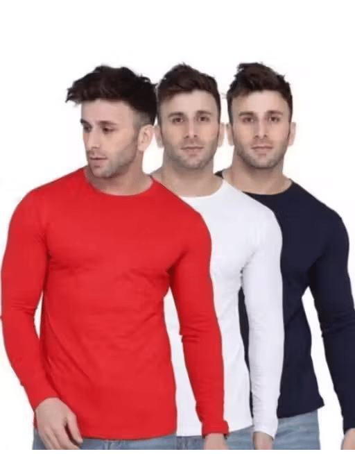     			Kashi Enterprises Men Polyester Regular Fit Solid T-Shirt ( Multicolor )
