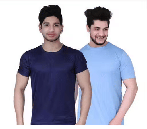 Kashi Enterprises Men Polyester Regular Fit Solid T-Shirt ( Multicolor ) Kashi Enterprises Men Polyester Regular Fit Solid T-Shirt ( Multicolor )