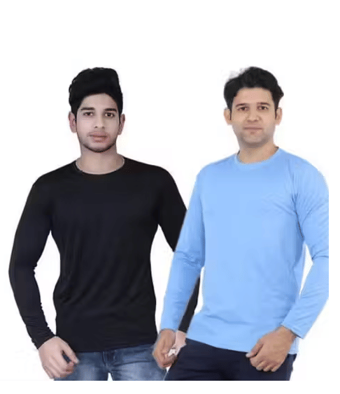 Kashi Enterprises Men Polyester Regular Fit Solid T-Shirt ( Multicolor1 ) Kashi Enterprises Men Polyester Regular Fit Solid T-Shirt ( Multicolor1 )