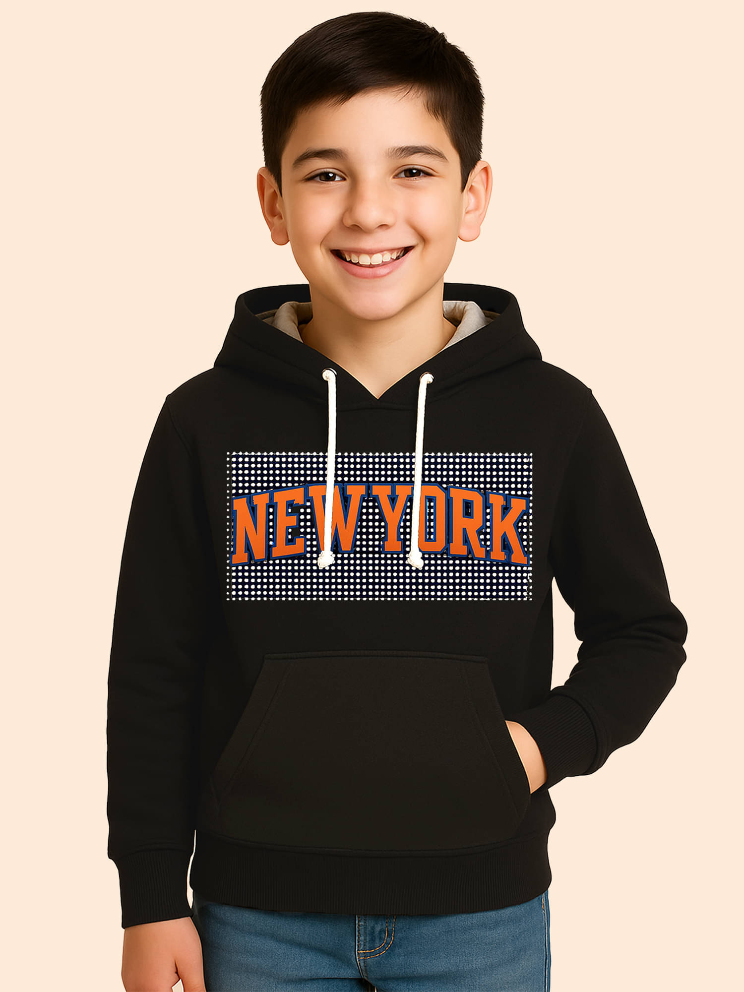     			Kuchipoo Pack of 1 Boys Cotton Blend Sweatshirt ( Black )