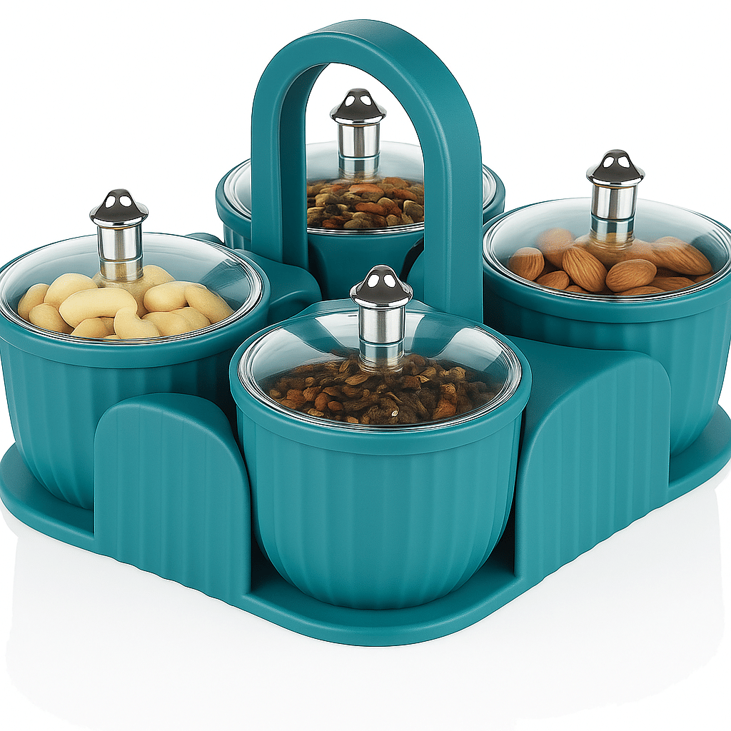     			Marvello Plastic Teal Multi-Purpose Container ( Set of 1 )