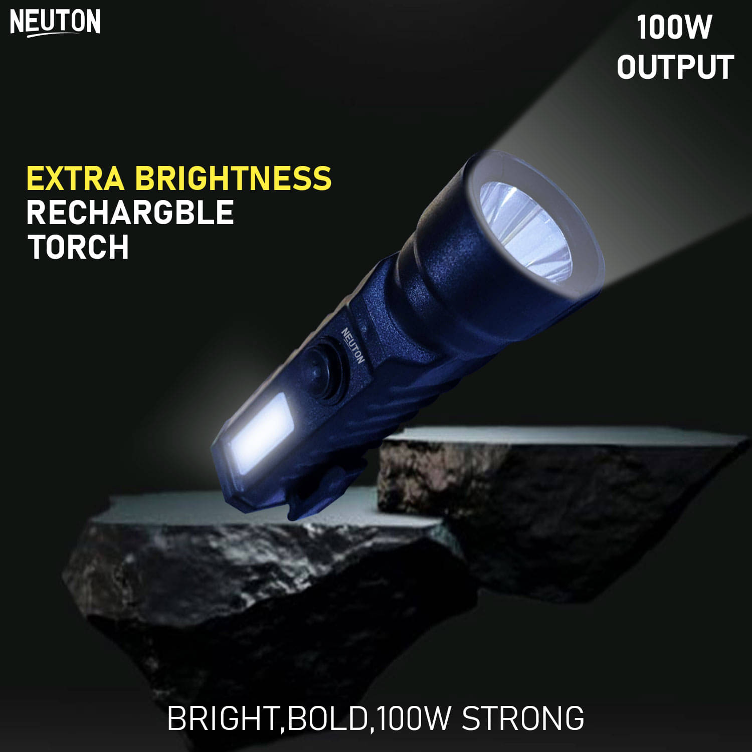 NEUTON PRO - 25W Rechargeable Flashlight Torch ( Pack of 1 ) NEUTON PRO - 25W Rechargeable Flashlight Torch ( Pack of 1 )
