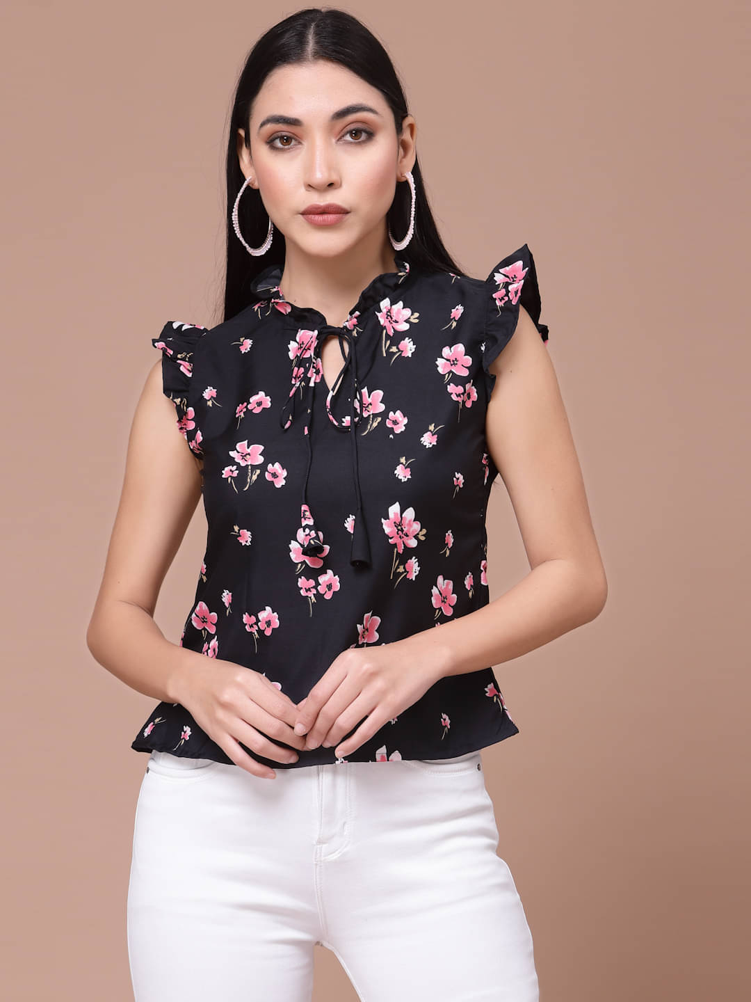     			Oomph! Women's Crepe Regular Top ( Black )