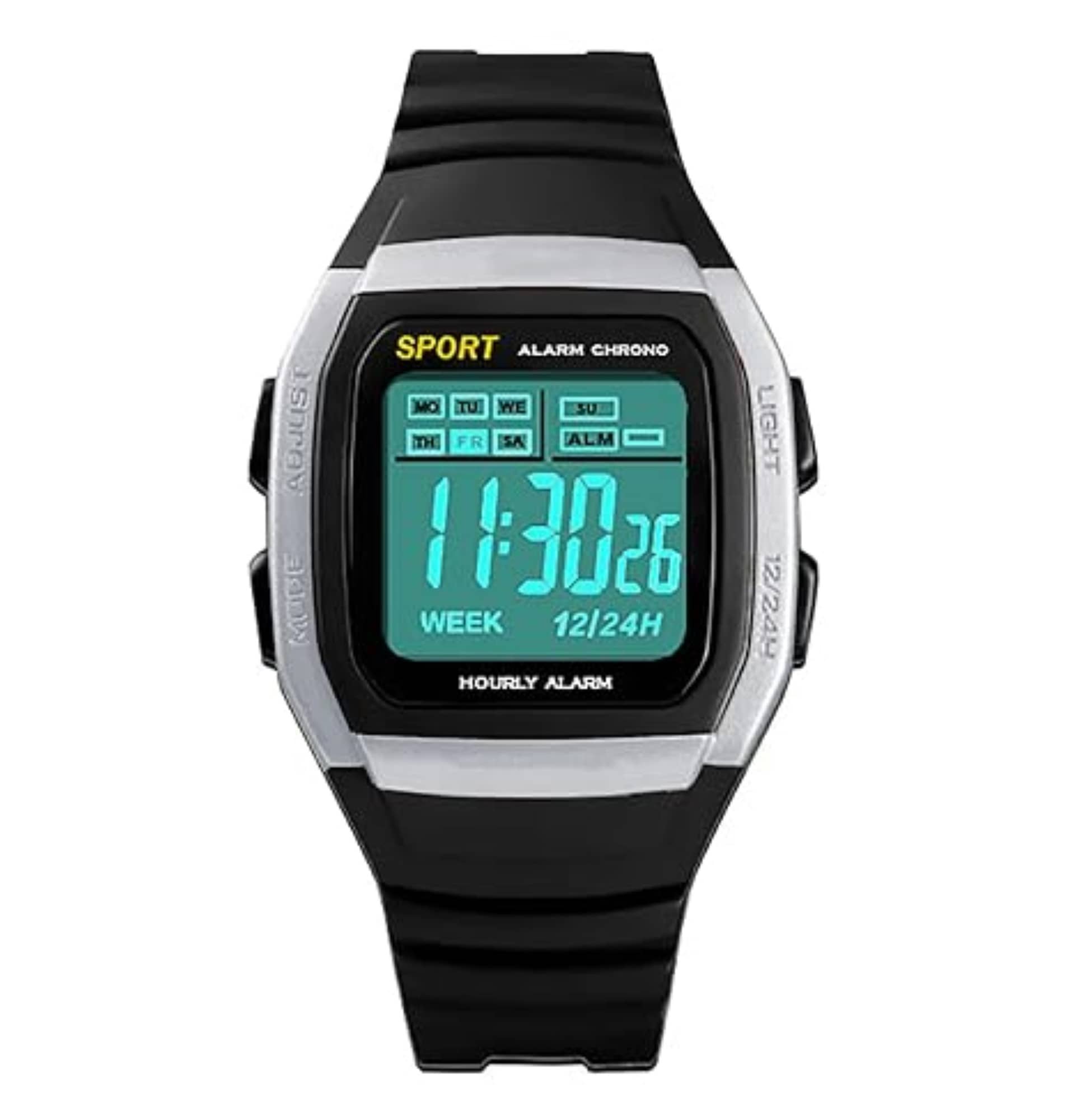 Svats Black Silicon Digital Men's Watch