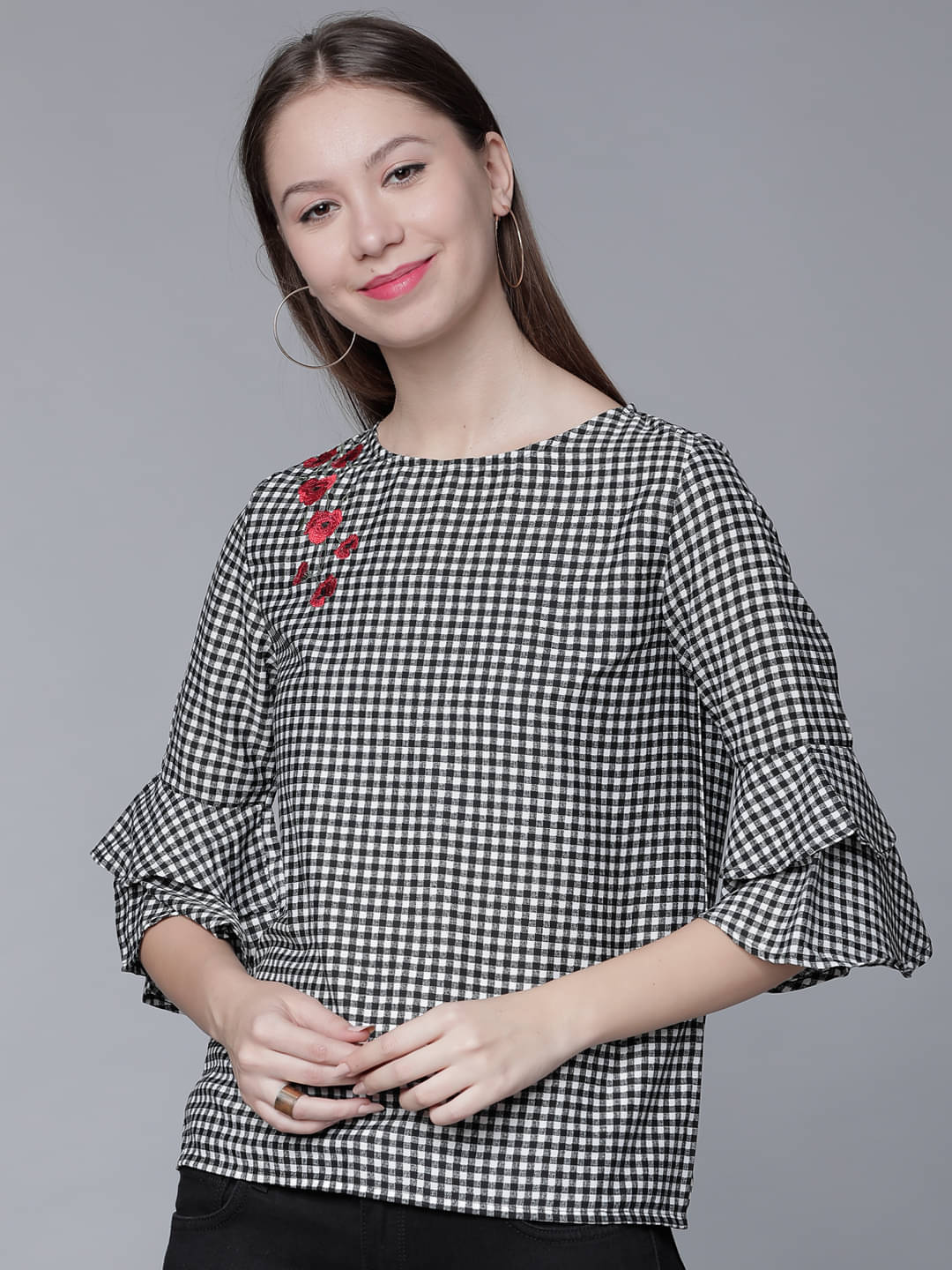 Tokyo Talkies Women's Polyester Regular Top ( Multi Color ) Tokyo Talkies Women's Polyester Regular Top ( Multi Color )