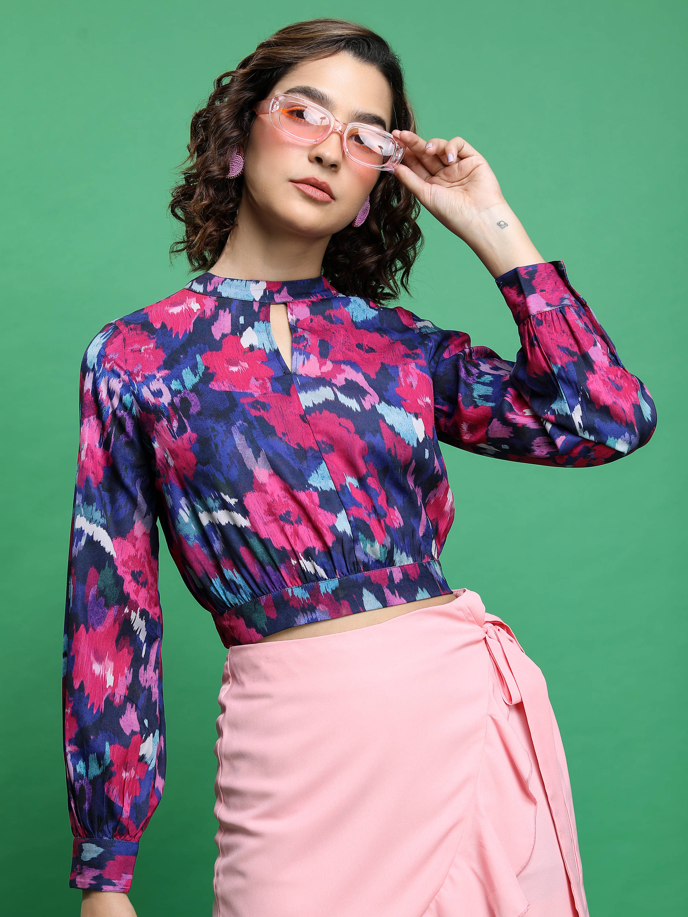 Tokyo Talkies Women's Polyester Regular Top ( Multi Color )     			Tokyo Talkies Women's Polyester Regular Top ( Multi Color )