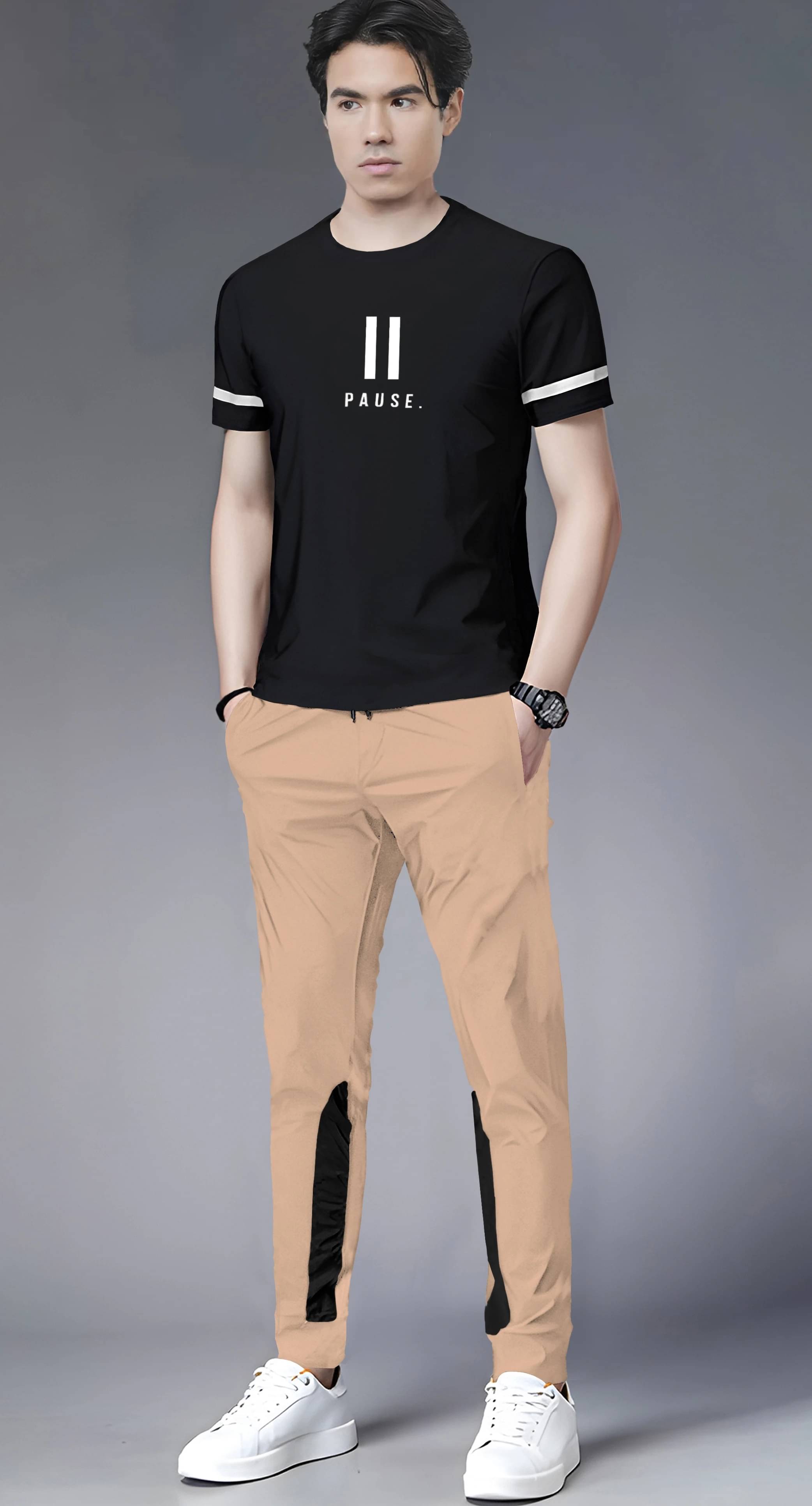     			Tripr Men's T-shirt With Joggers Co-Ords Set ( Pack of 1 , Multicolor 1 )