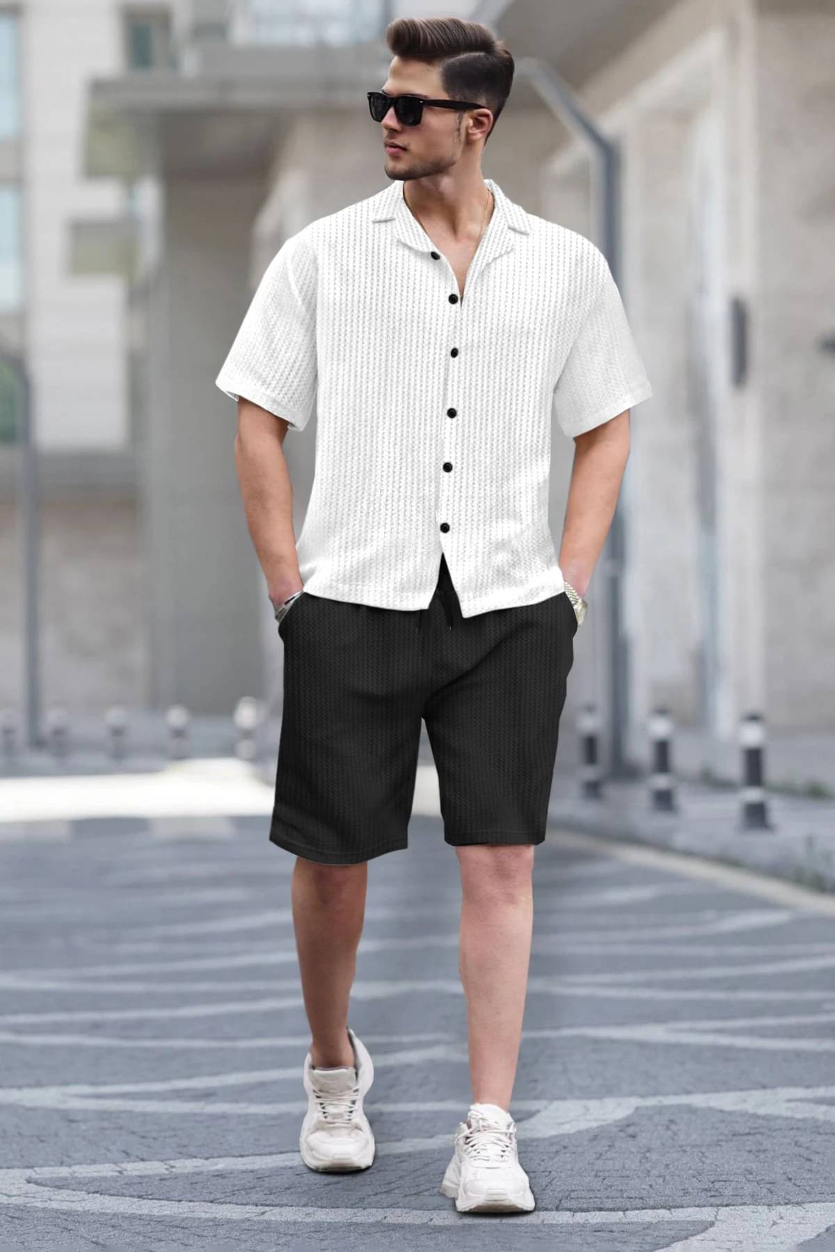 Tripr Men's T-shirt With Shorts Co-Ords Set ( Pack of 1 , Multicolor 6 ) Tripr Men's T-shirt With Shorts Co-Ords Set ( Pack of 1 , Multicolor 6 )