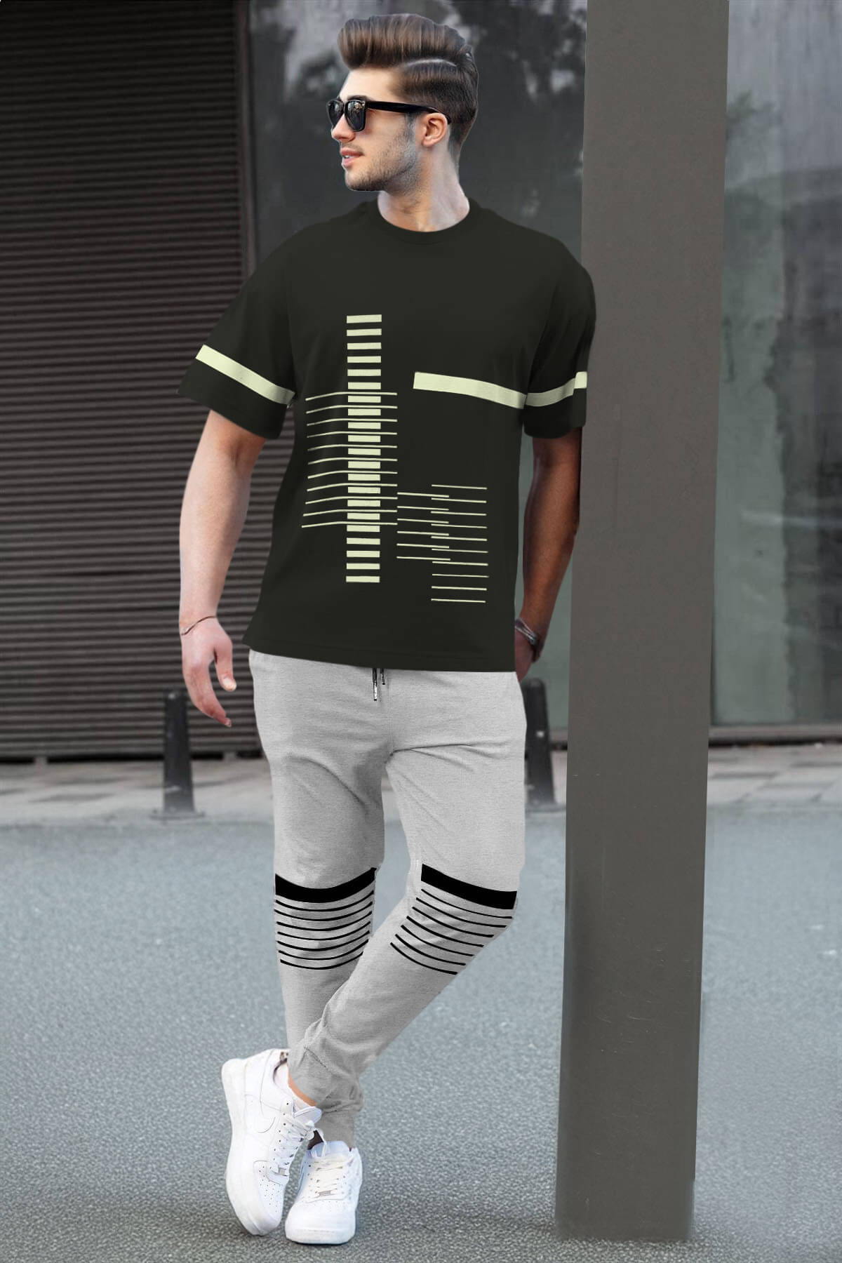     			Tripr Men's T-shirt With Joggers Co-Ords Set ( Pack of 1 , Multicolor )
