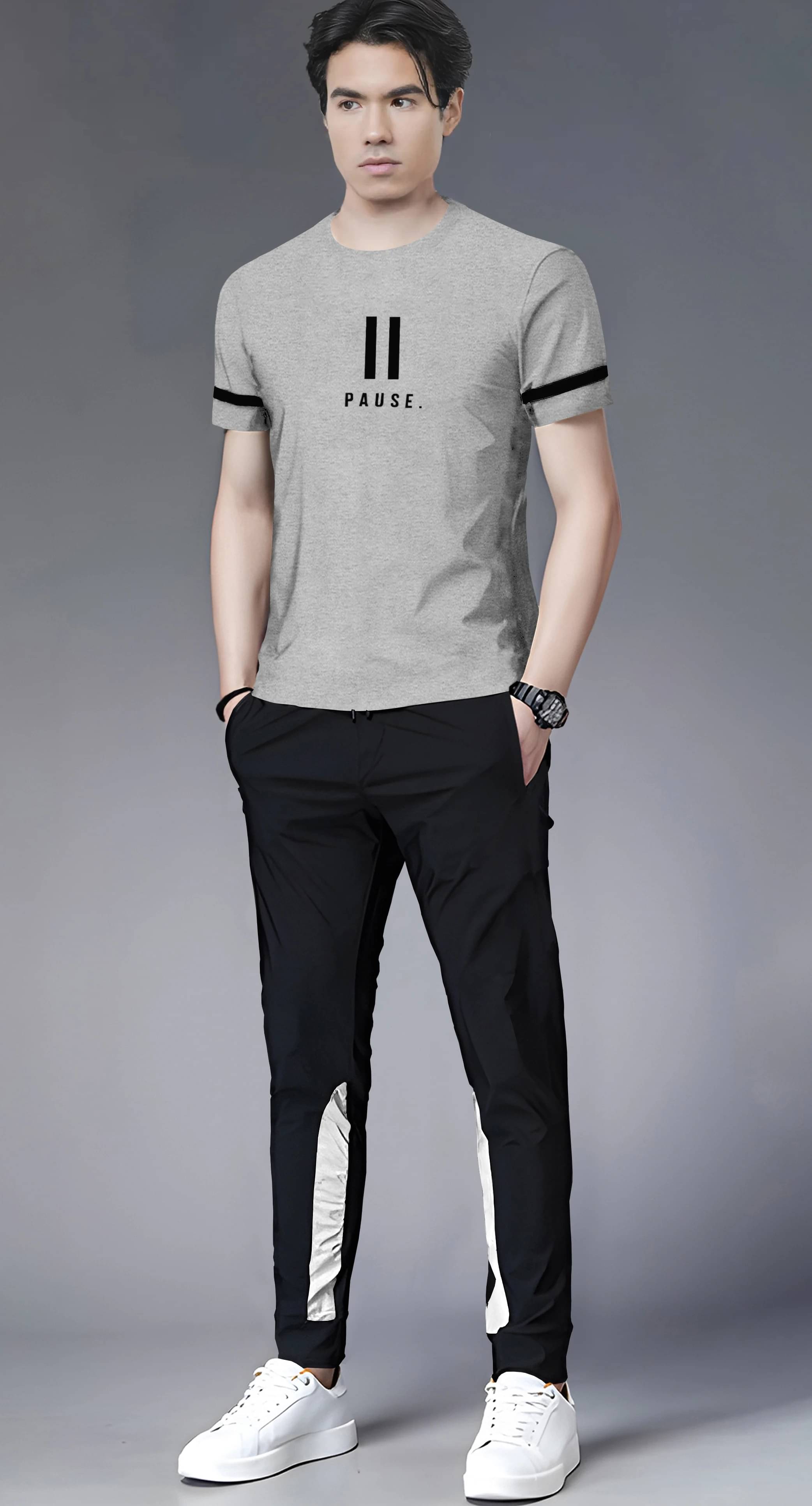 Tripr Men's T-shirt With Joggers Co-Ords Set ( Pack of 1 , Multicolor 7 ) Tripr Men's T-shirt With Joggers Co-Ords Set ( Pack of 1 , Multicolor 7 )
