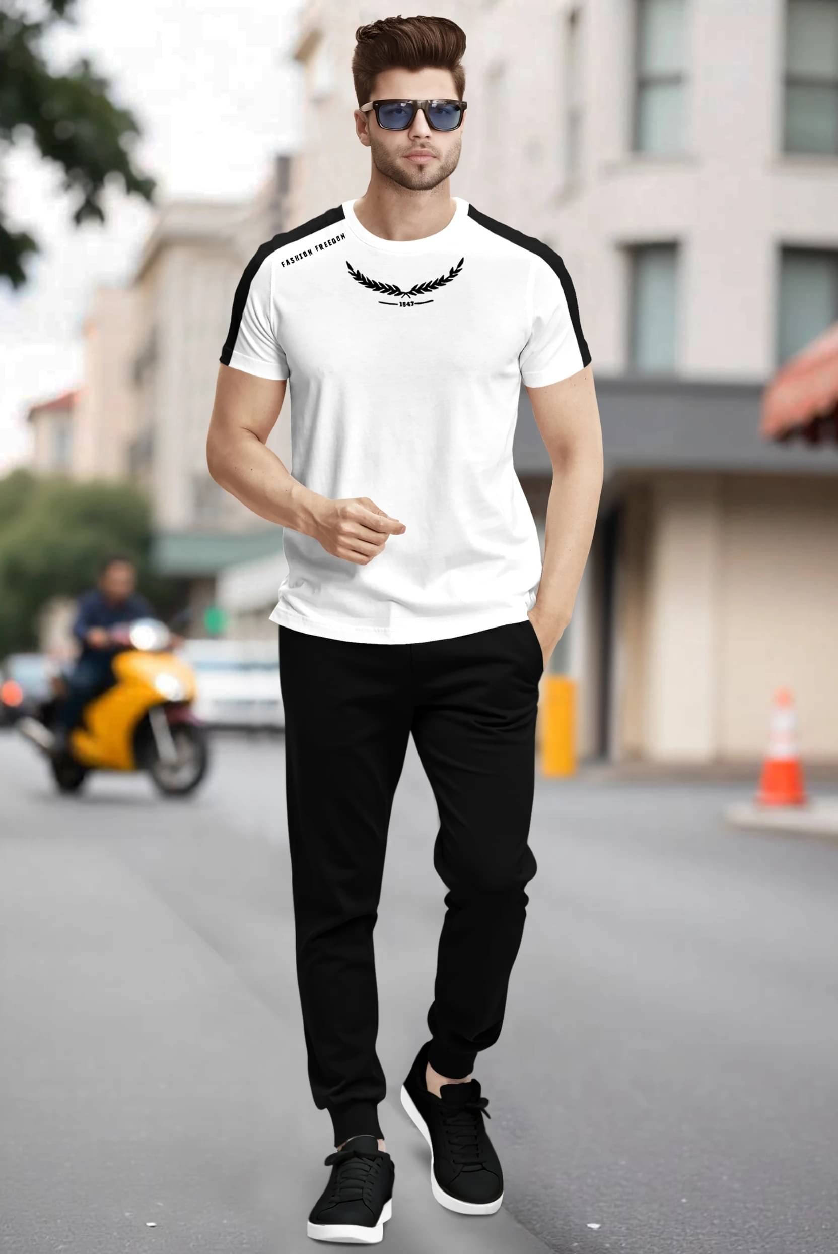     			Tripr Men's T-shirt With Joggers Co-Ords Set ( Pack of 1 , Multicolor 10 )