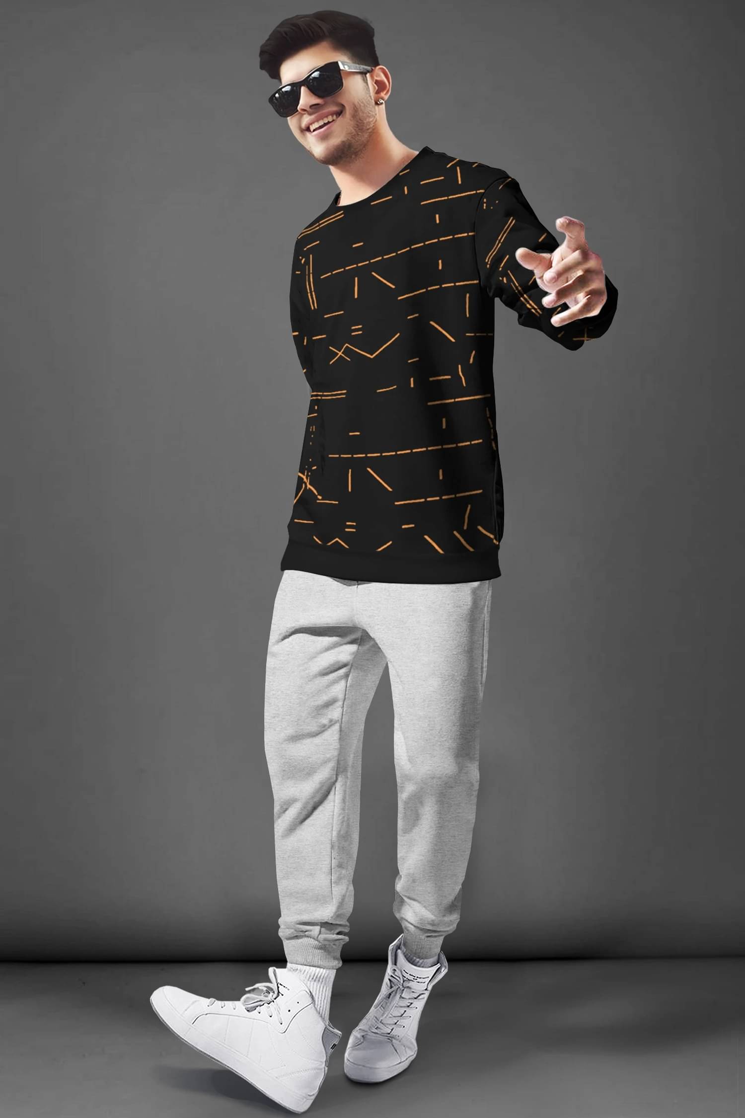     			Tripr Men's T-shirt With Joggers Co-Ords Set ( Pack of 1 , Multicolor 9 )