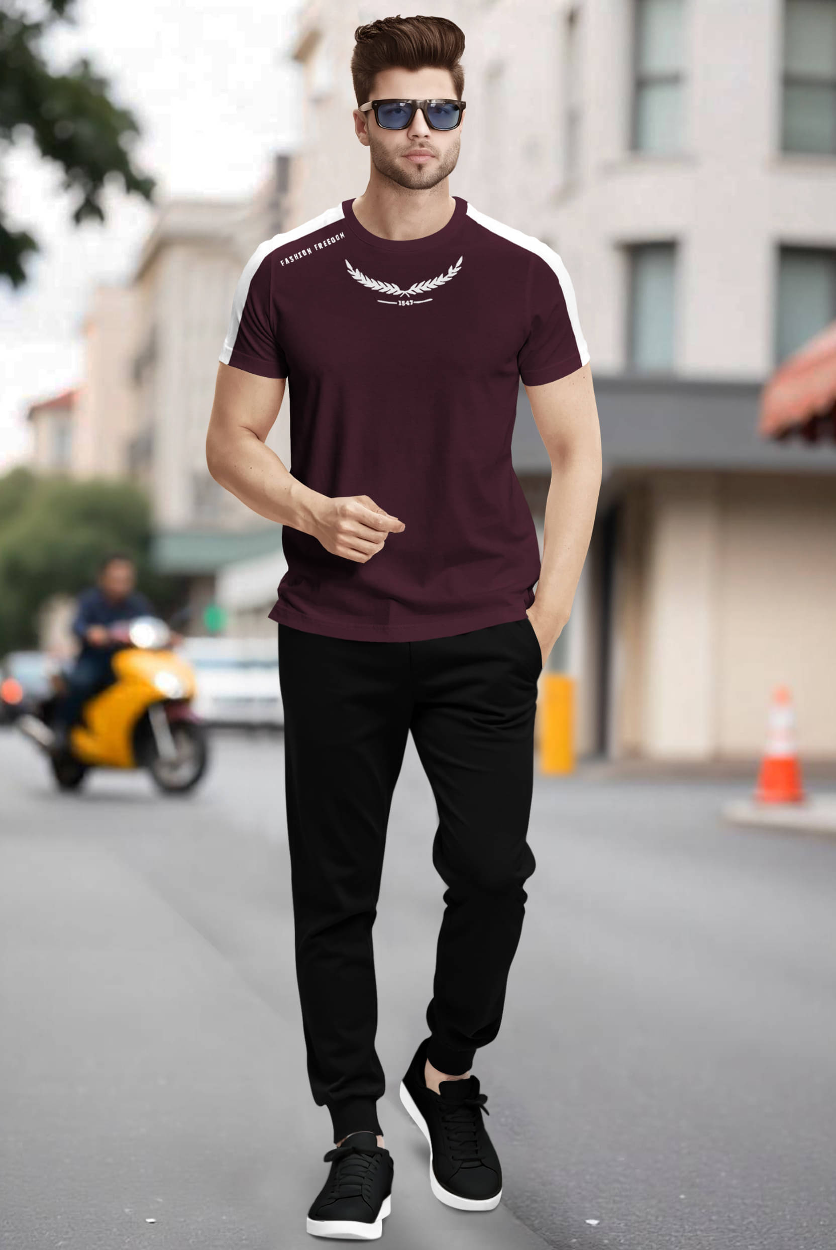     			Tripr Men's T-shirt With Joggers Co-Ords Set ( Pack of 1 , Multicolor 6 )
