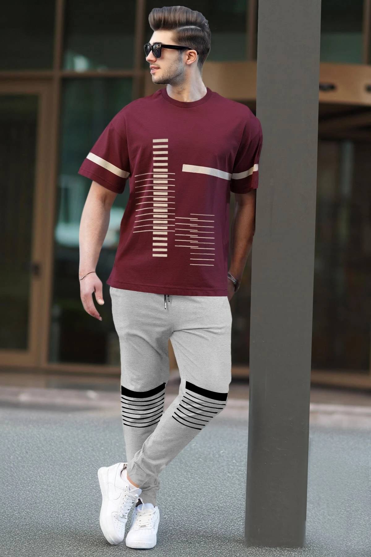     			Tripr Men's T-shirt With Joggers Co-Ords Set ( Pack of 1 , Multicolor )