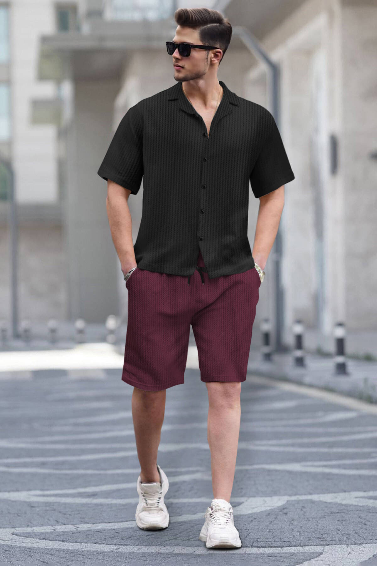 Tripr Men's T-shirt With Shorts Co-Ords Set ( Pack of 1 , Multicolor 1 )     			Tripr Men's T-shirt With Shorts Co-Ords Set ( Pack of 1 , Multicolor 1 )