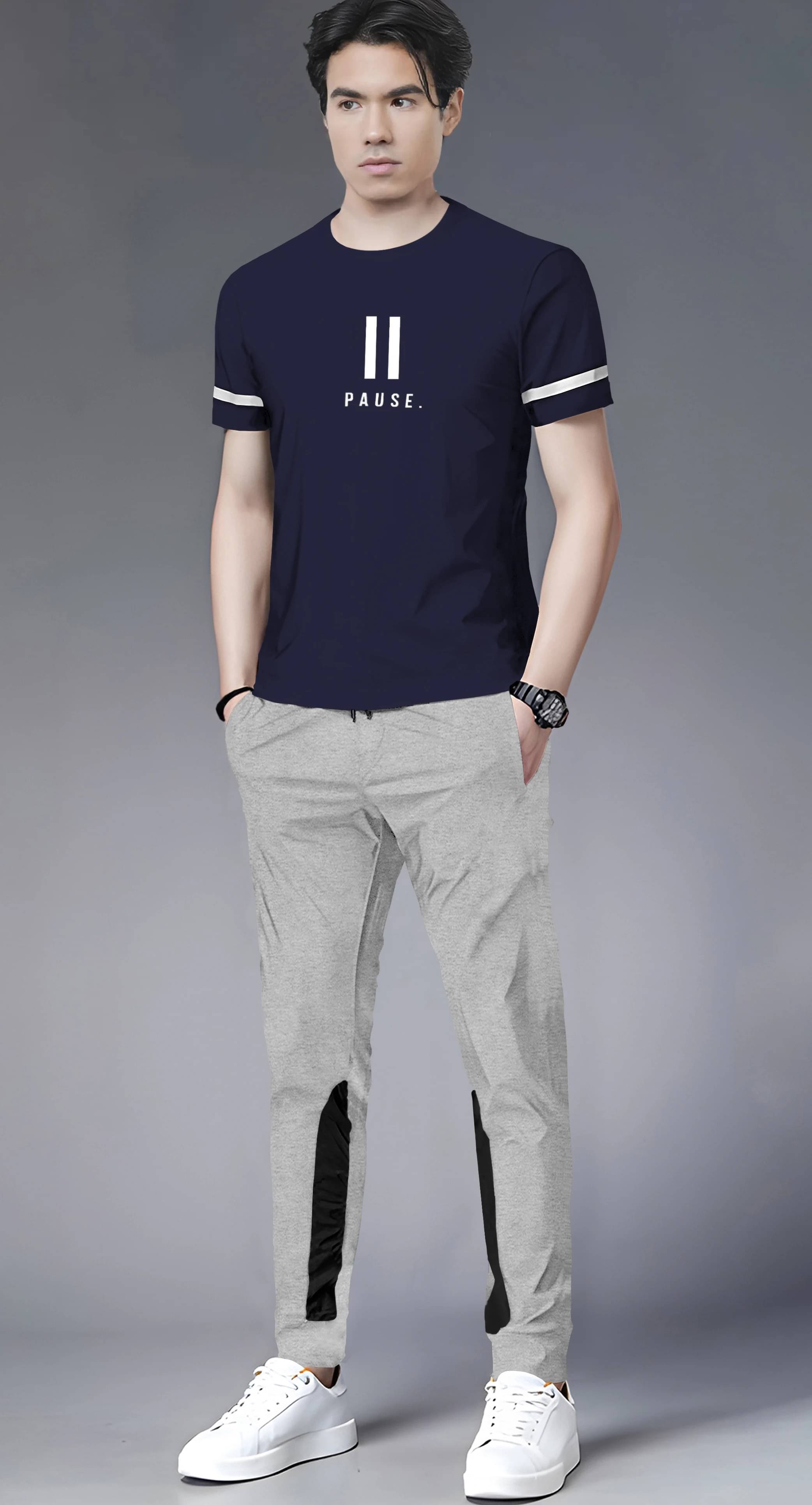     			Tripr Men's T-shirt With Joggers Co-Ords Set ( Pack of 1 , Multicolor 11 )