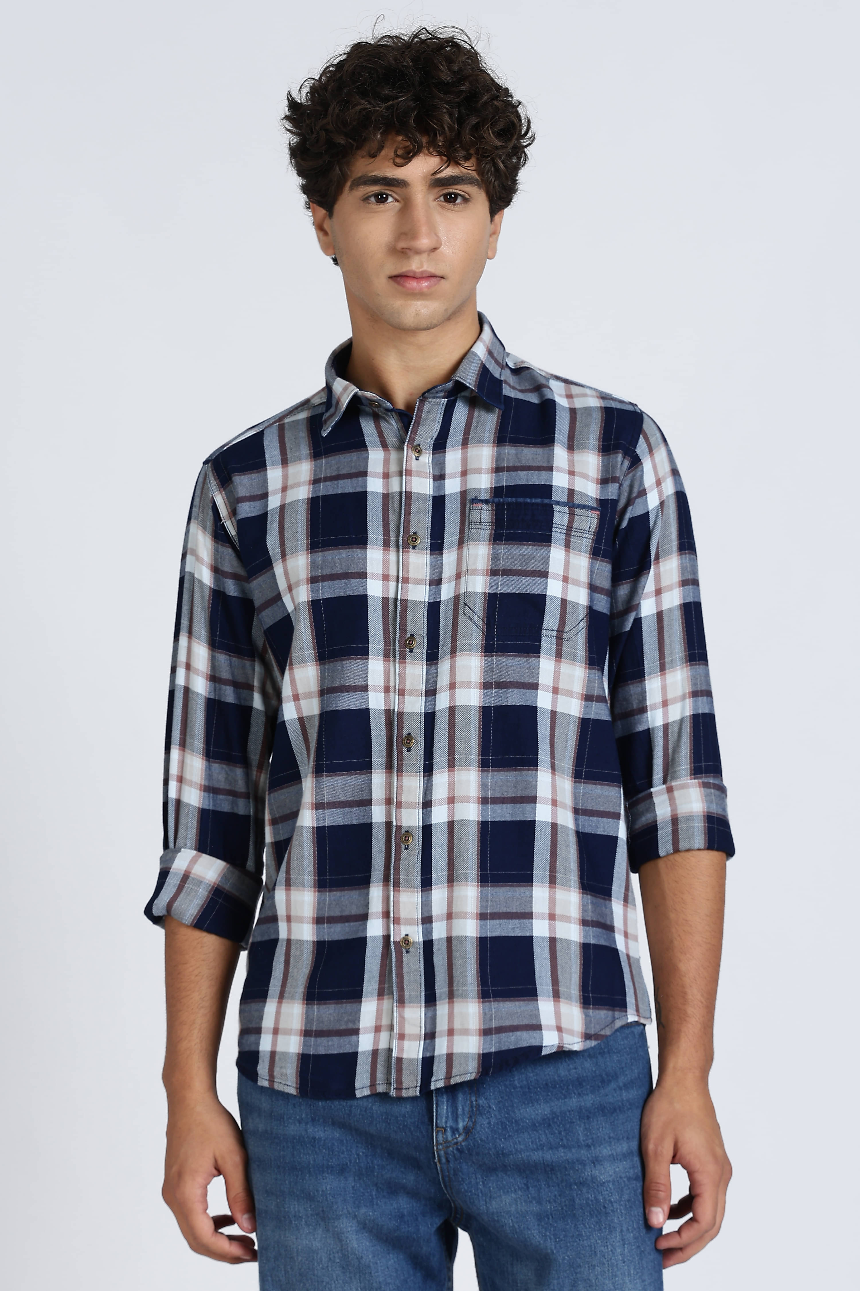 COLOR HUNT 100% Cotton Regular Fit Checks Full Sleeves Men's Casual Shirt - Multi ( Pack of 1 )     			COLOR HUNT 100% Cotton Regular Fit Checks Full Sleeves Men's Casual Shirt - Multi ( Pack of 1 )