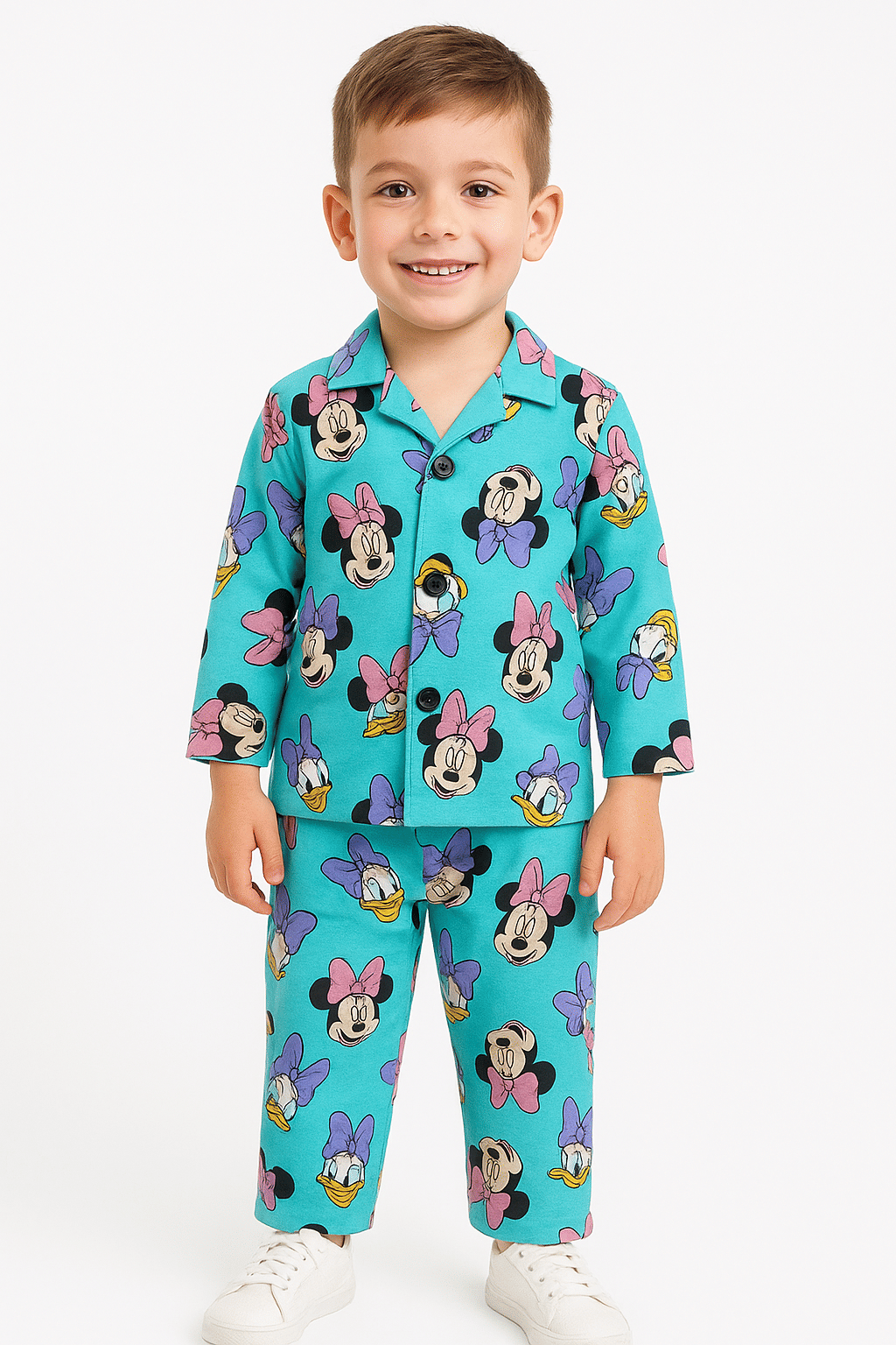     			Daughters Enterprise Pack of 1 Boys 100% Cotton Nightsuit Set ( Blue )