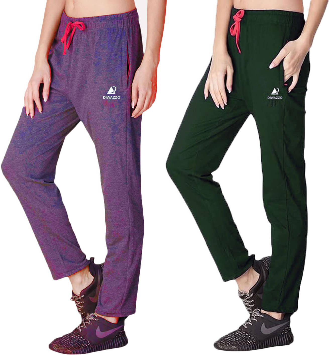    			Diwazzo Women Cotton Sports Trackpants