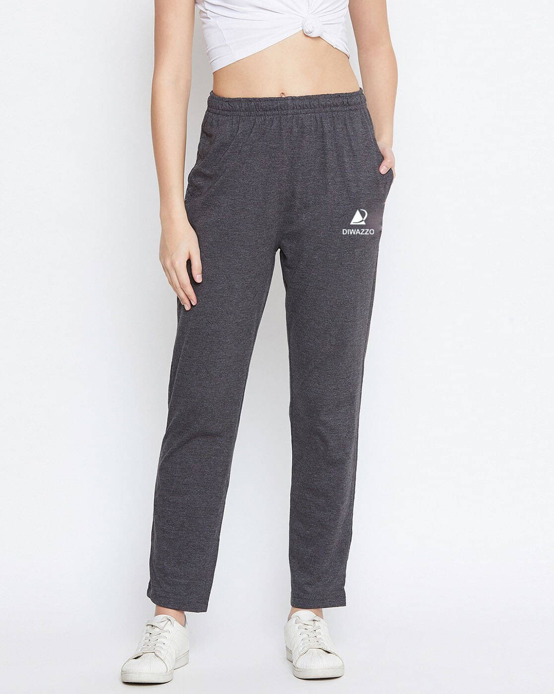    			Diwazzo Women Cotton Sports Trackpants
