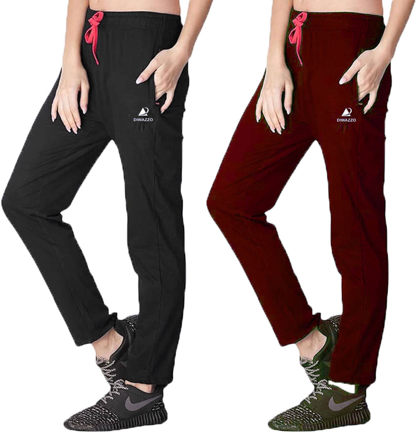     			Diwazzo Women Cotton Sports Trackpants