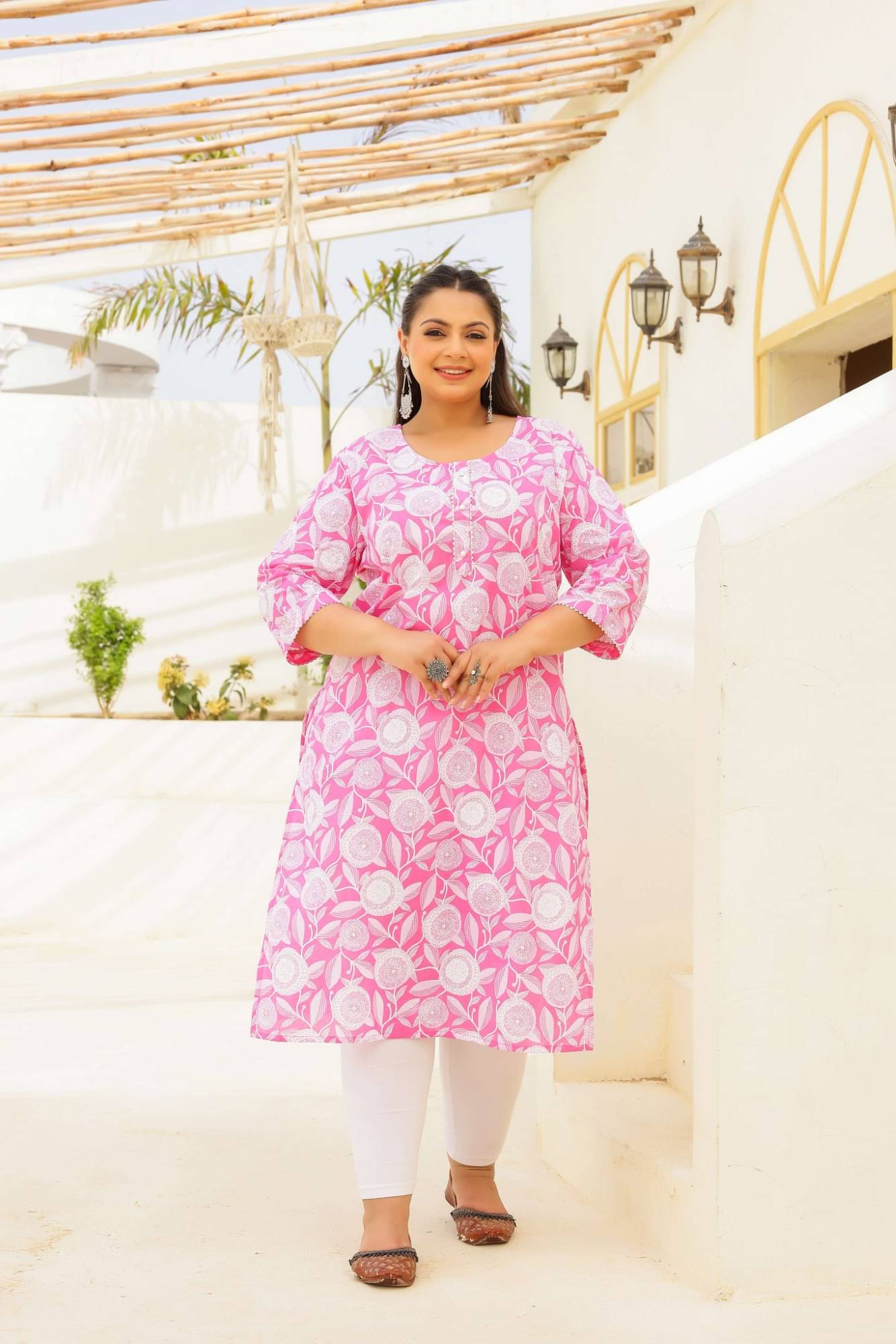 Flavia Creation Women Cotton Printed A-line Kurti ( Multicolor ) Flavia Creation Women Cotton Printed A-line Kurti ( Multicolor )