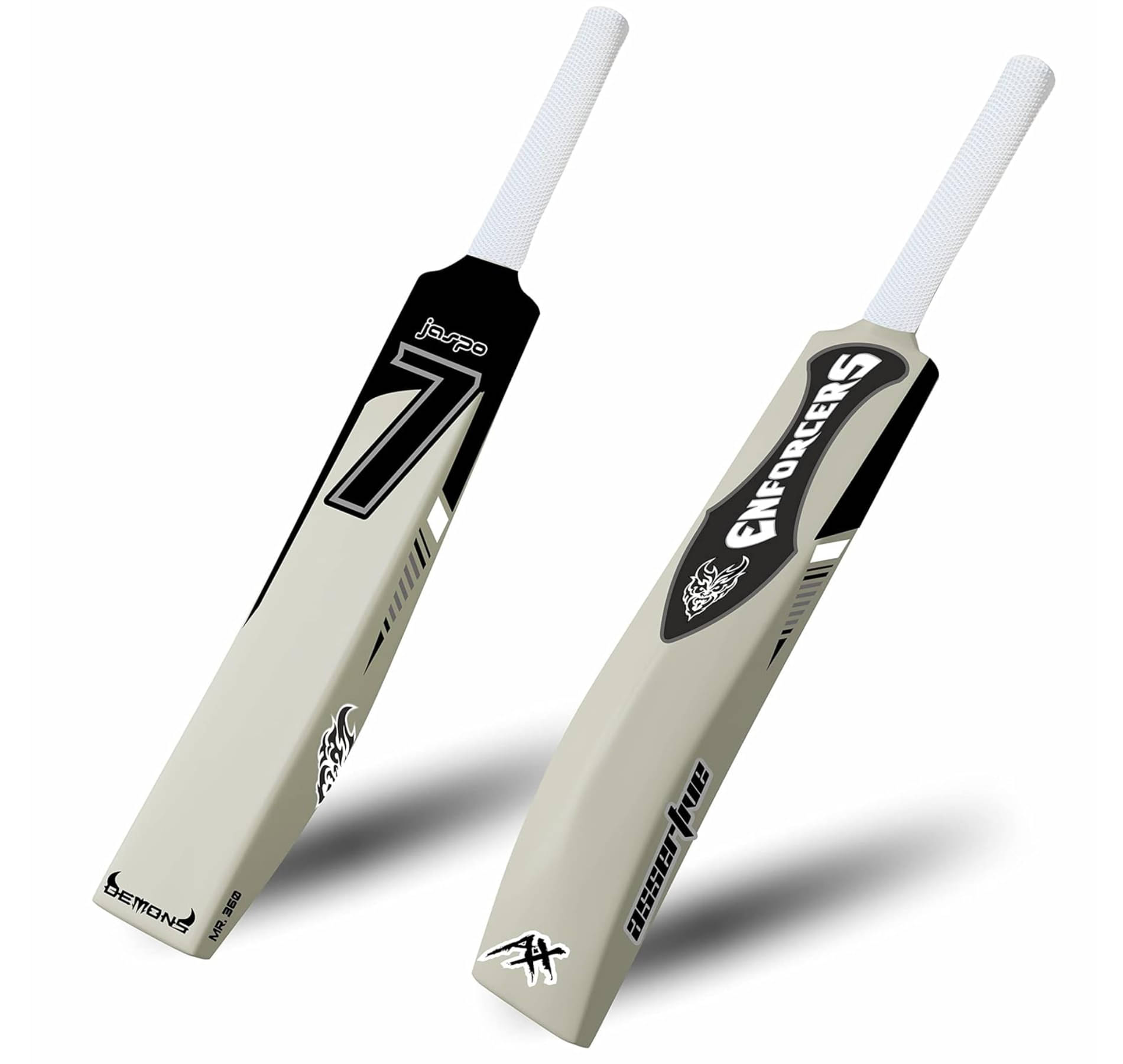     			Jaspo 7 Enforcers Heavy Duty Plastic Tennis Cricket Bat,Full Size (34 X 4.5 Inch) Premium Bat for All Age Groups – Kids/Boys/Girls/Adults (7 Enforcers)