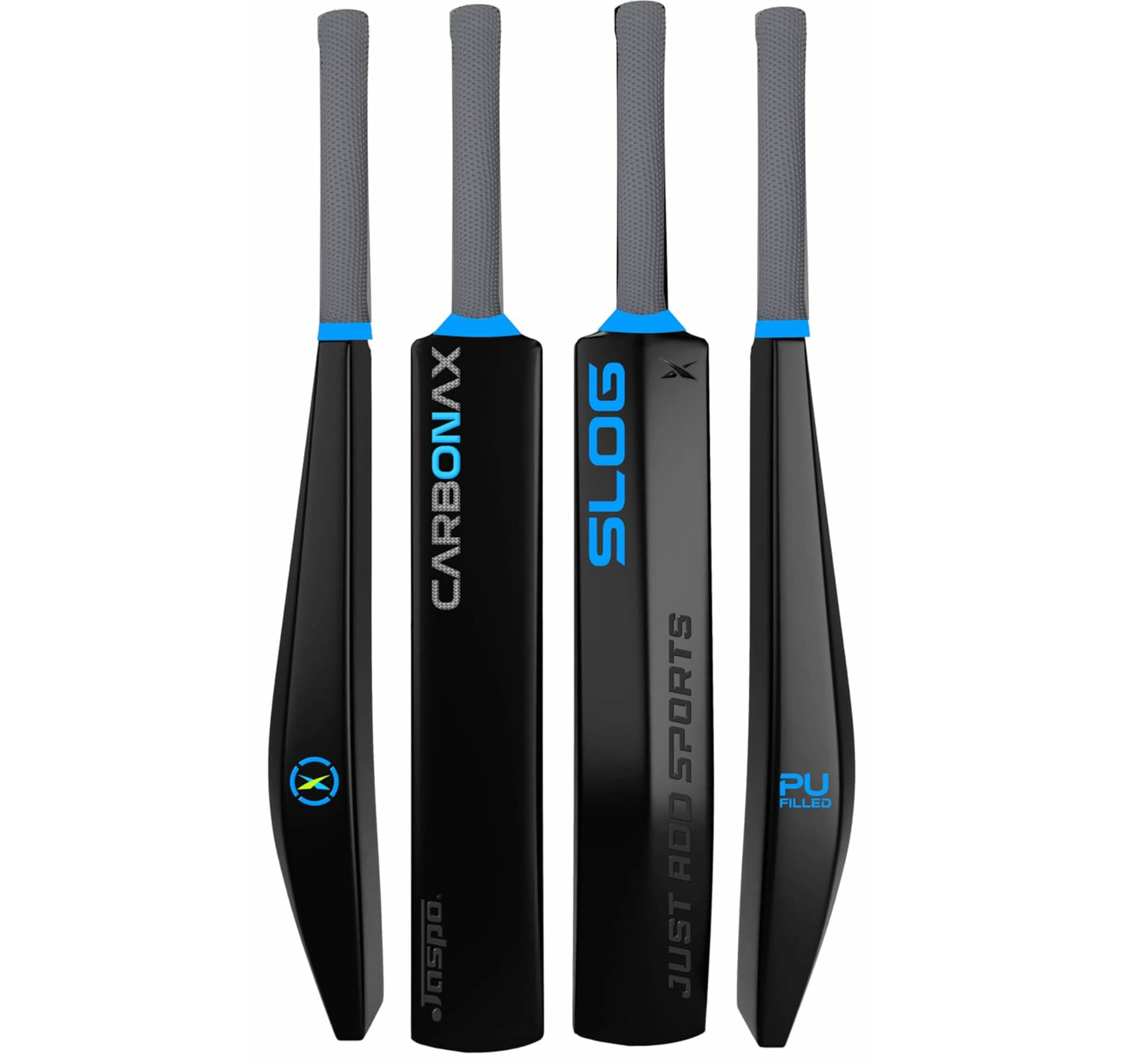     			Jaspo Slog Carbonax Cricket Bat - 34 Inch Full Size, Pu Filled Plastic Bat,Hdpe Construction, Enhanced Durability, Vibration Control, Shock Absorption, Skill Levels (Slog Carbonax)