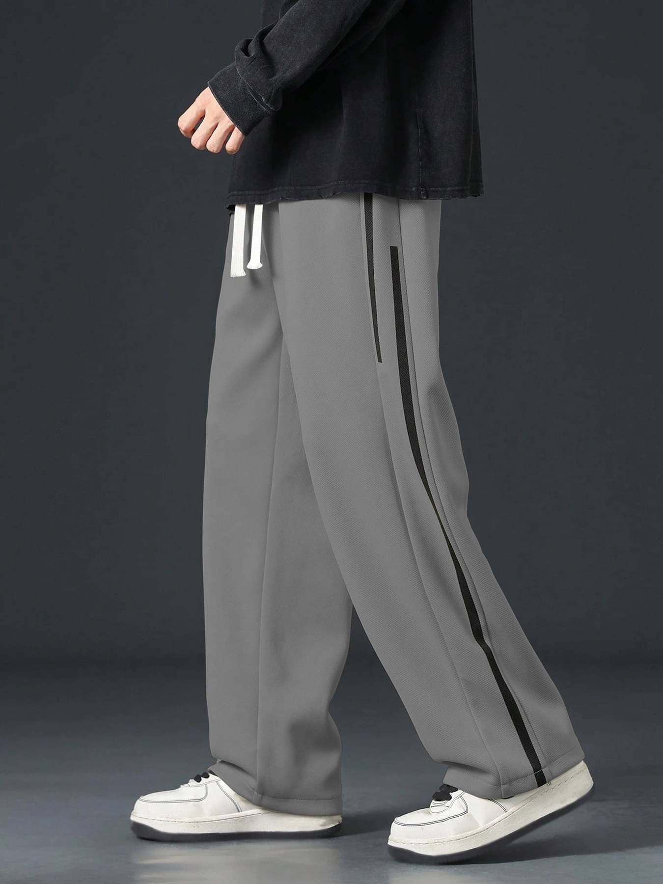     			KAJARU Loose Flat Men's Trouser - Dark Grey ( Pack of 1 )