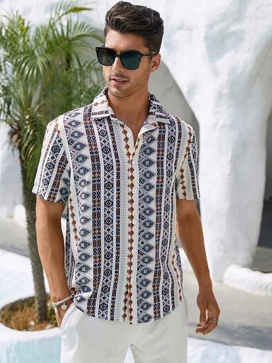     			KRIVA Cotton Blend Regular Fit Solids Half Sleeves Men's Casual Shirt - White ( Pack of 1 )