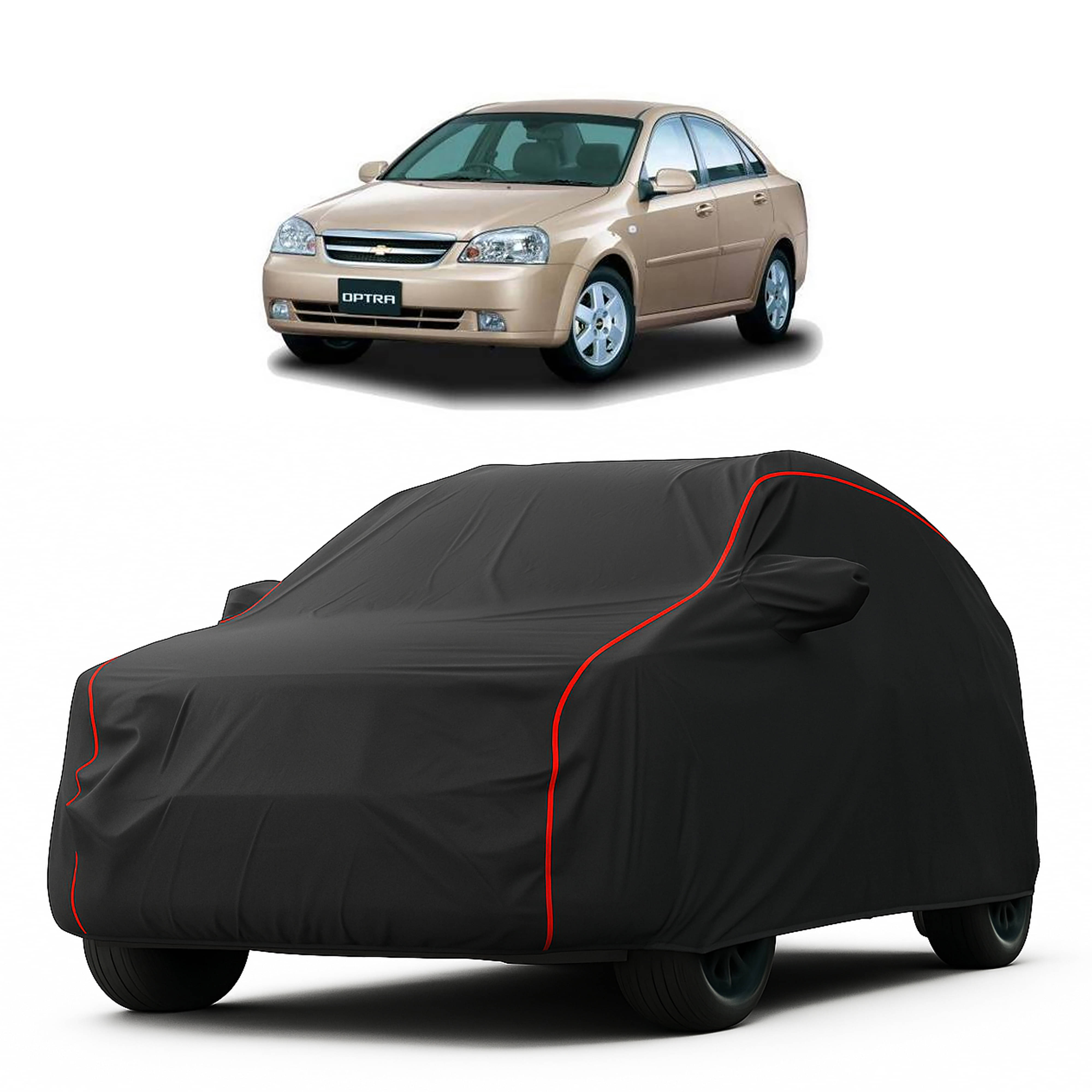     			MADAFIYA Car Body Cover for Chevrolet All Car Models With Mirror Pocket ( Pack of 1 ) , Black