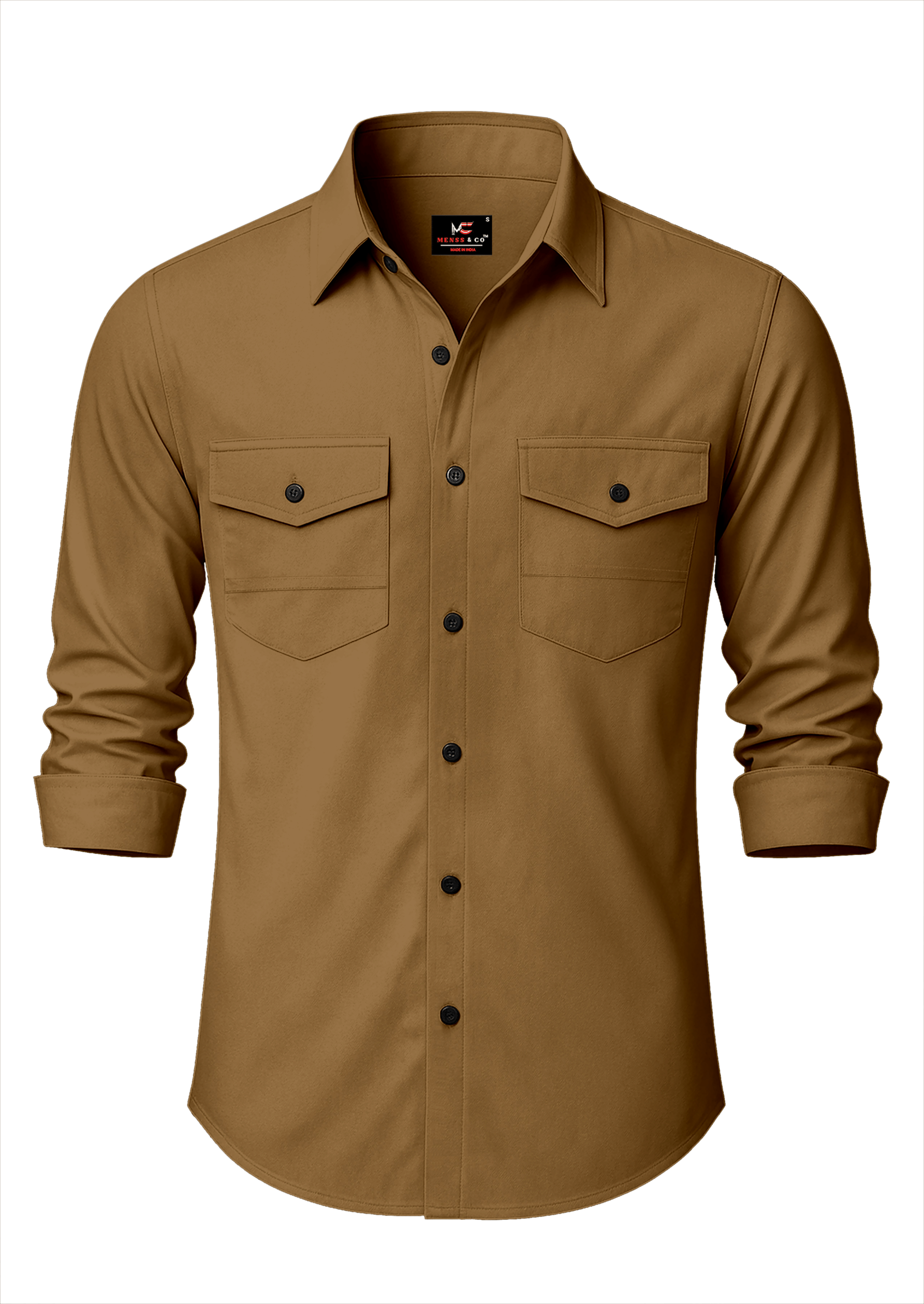 Menss & co 100% Cotton Regular Fit Solids Full Sleeves Men's Casual Shirt - Mustard ( Pack of 1 ) Menss & co 100% Cotton Regular Fit Solids Full Sleeves Men's Casual Shirt - Mustard ( Pack of 1 )