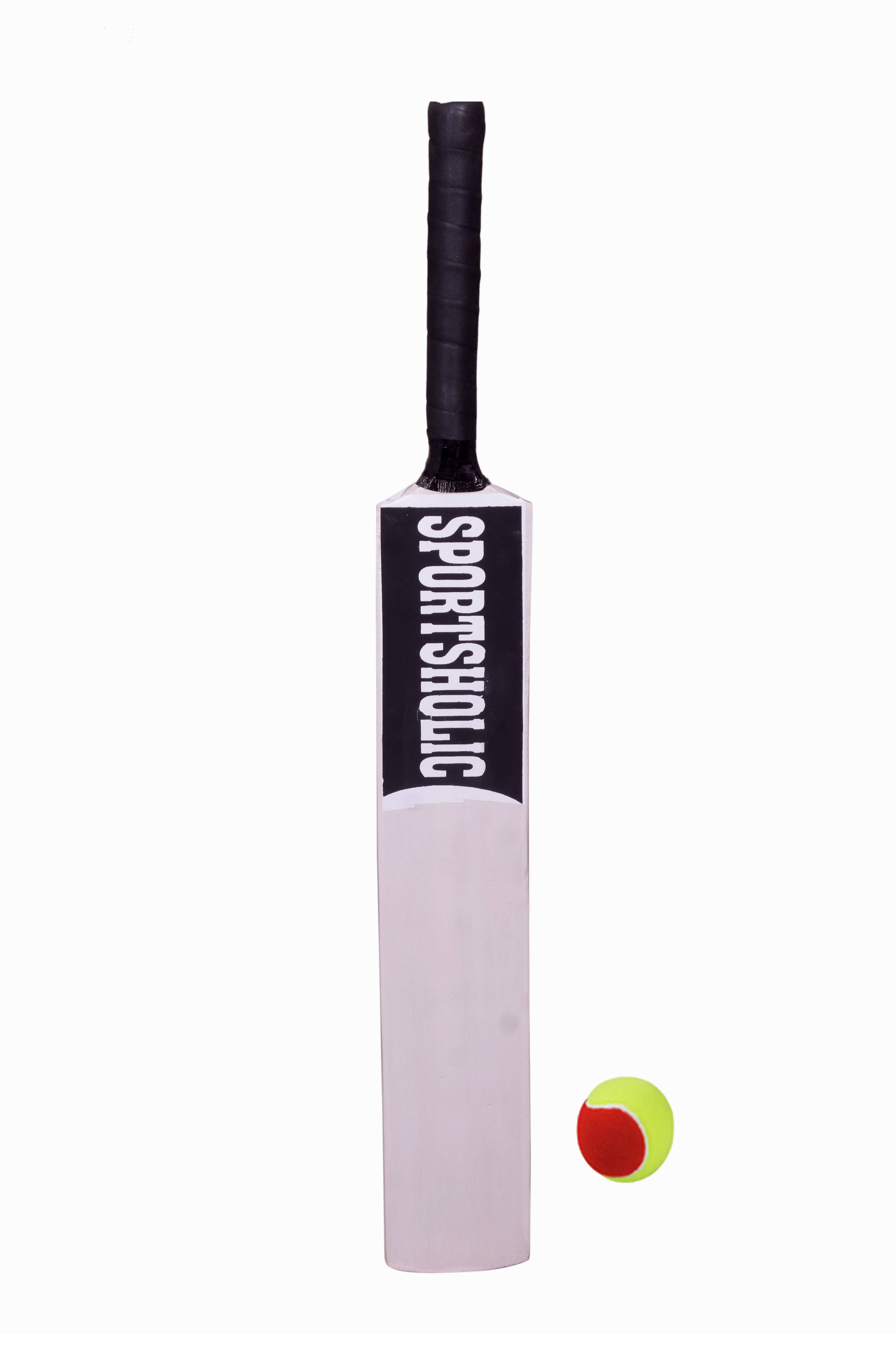     			New Wooden Cricket Bat With 1 Tennis Ball For Kids Juniors