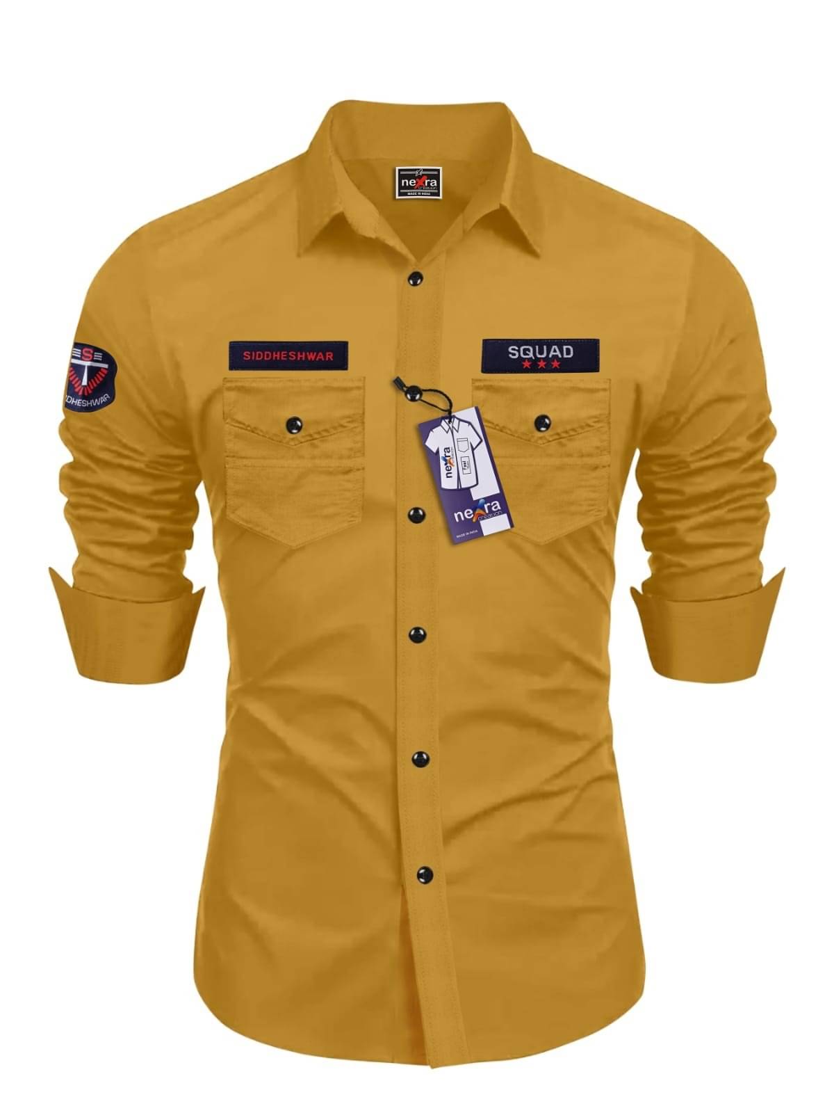 Nexra Creation Cotton Blend Regular Fit Solids Full Sleeves Men's Casual Shirt - Yellow ( Pack of 1 ) Nexra Creation Cotton Blend Regular Fit Solids Full Sleeves Men's Casual Shirt - Yellow ( Pack of 1 )
