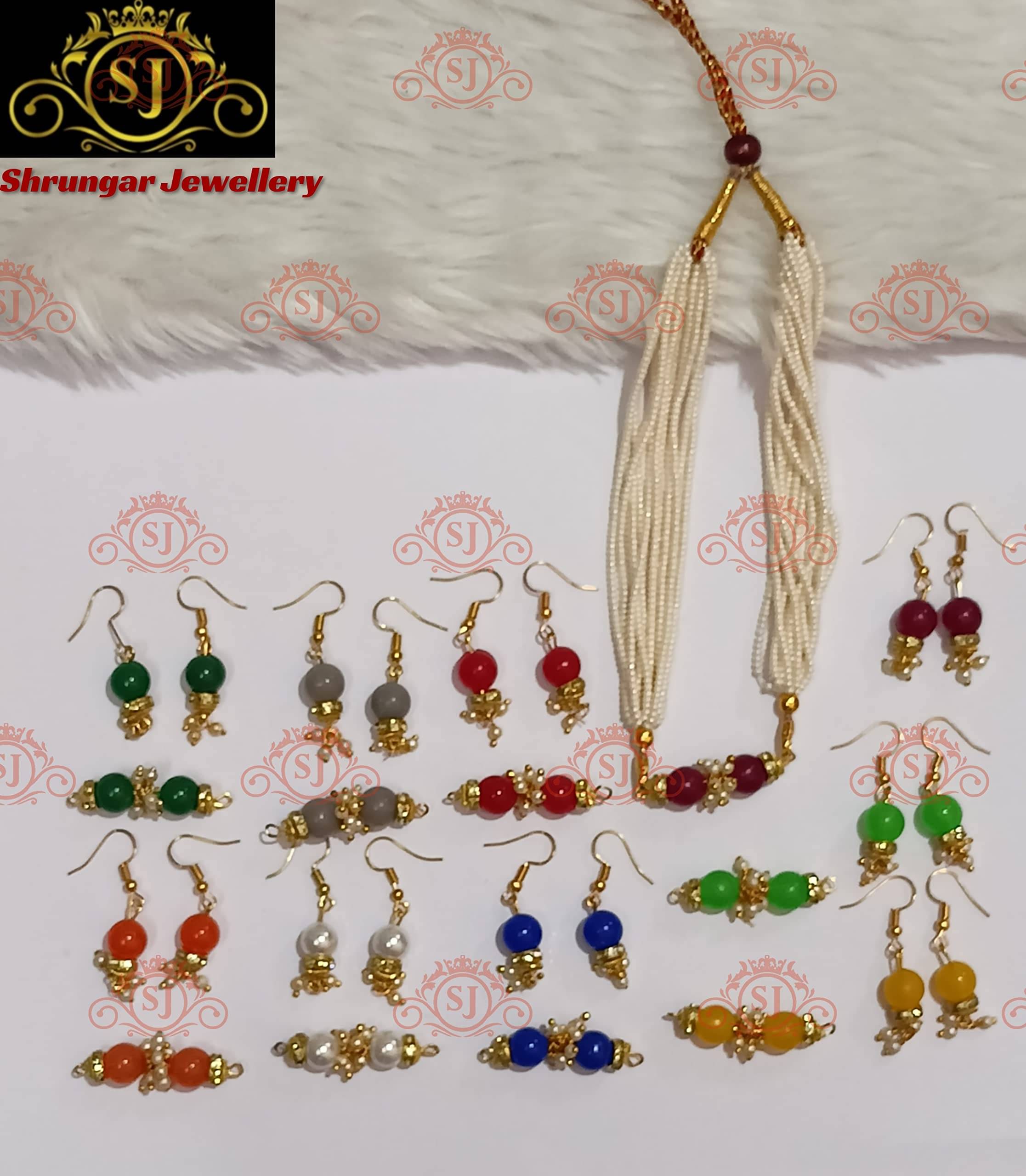 SAJSHRUNGAR JEWELLERY Multi Color Mangalsutra Set ( Pack of 1 )     			SAJSHRUNGAR JEWELLERY Multi Color Mangalsutra Set ( Pack of 1 )