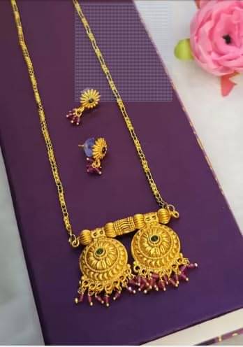 SAJSHRUNGAR JEWELLERY Pink Mangalsutra Set ( Pack of 1 ) SAJSHRUNGAR JEWELLERY Pink Mangalsutra Set ( Pack of 1 )