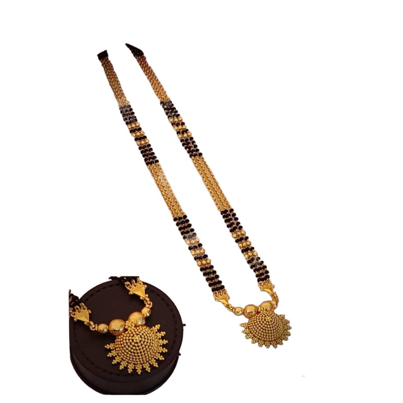 SAJSHRUNGAR JEWELLERY Yellow Mangalsutra Set ( Pack of 1 ) SAJSHRUNGAR JEWELLERY Yellow Mangalsutra Set ( Pack of 1 )