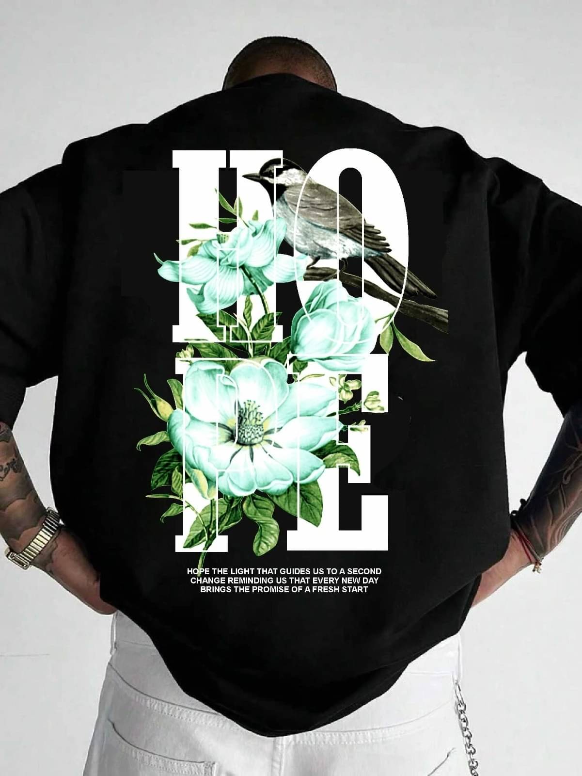     			SMOSH Men Cotton Blend Oversized Fit Printed T-Shirt ( Black 4 )