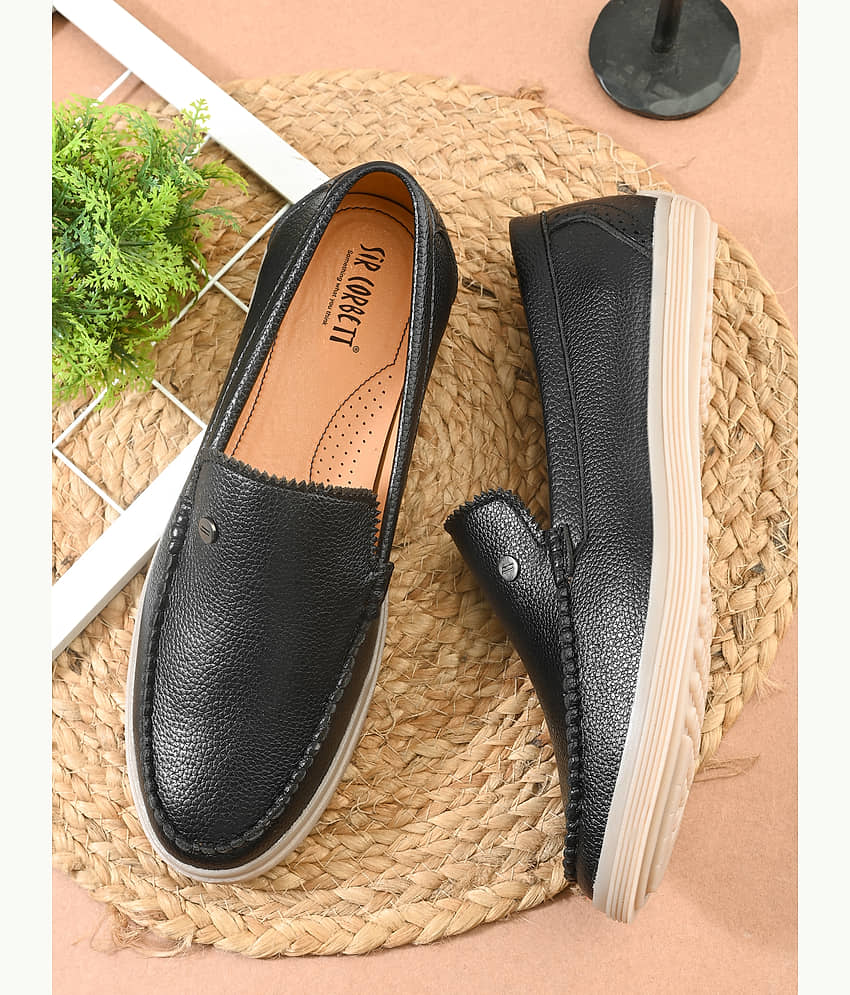 Sir Corbett Black Men's Slip on Shoes - Formal Shoes | Buy online on ZillyBuy