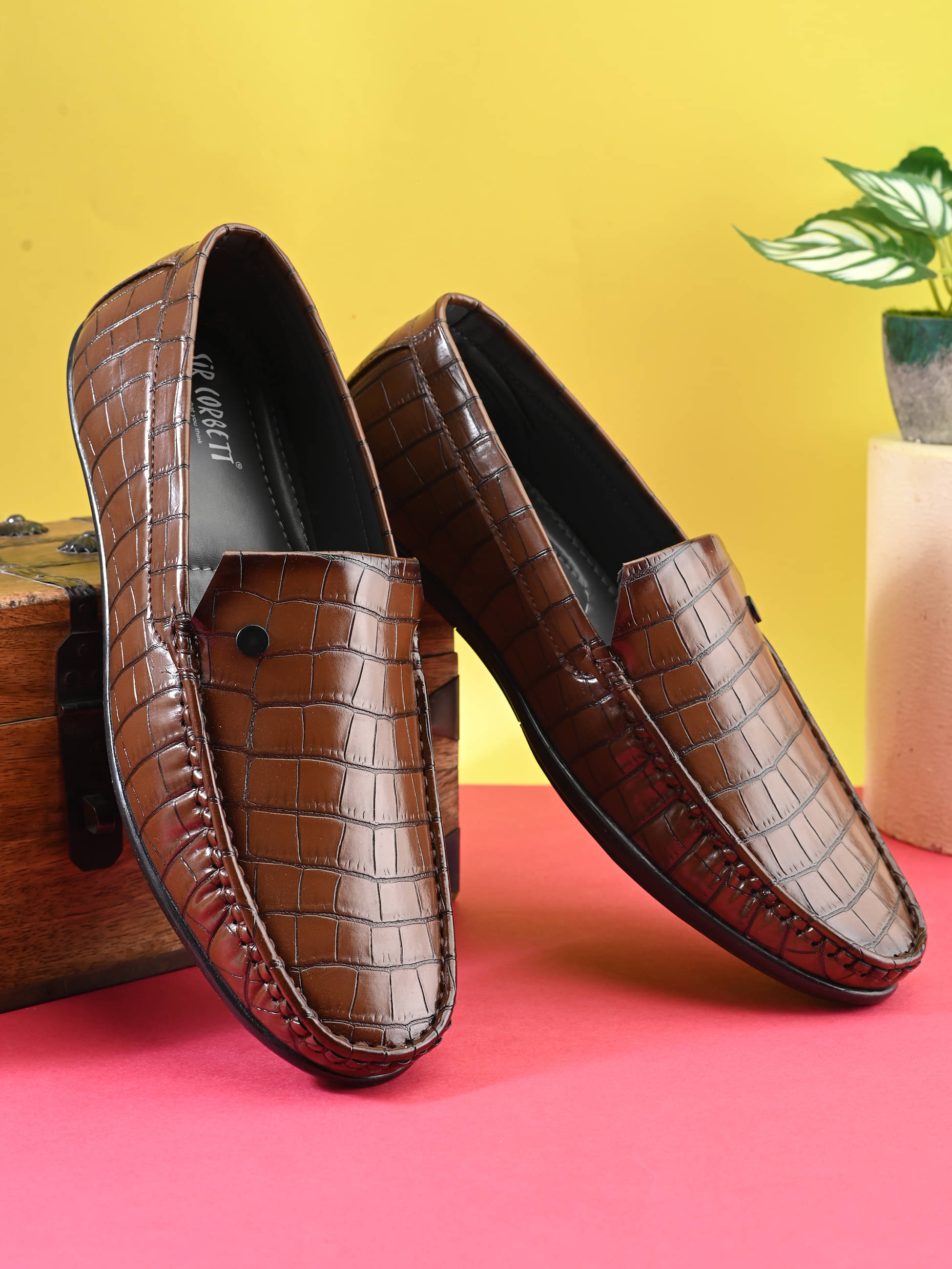     			Sir Corbett Brown Men's Slip on Shoes