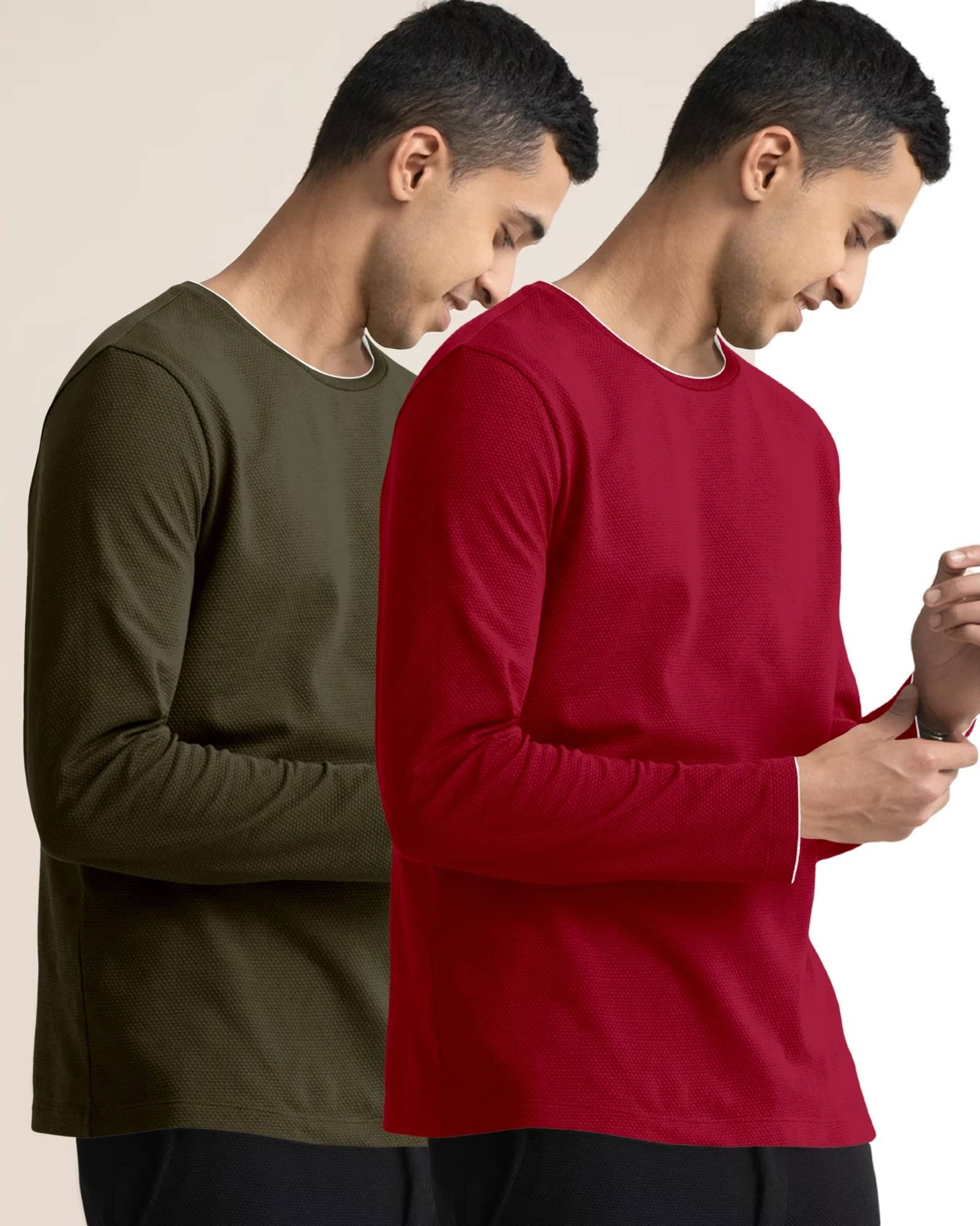     			The EG Store Men Cotton Slim Fit Solid T-Shirt ( Multicolor4 )
